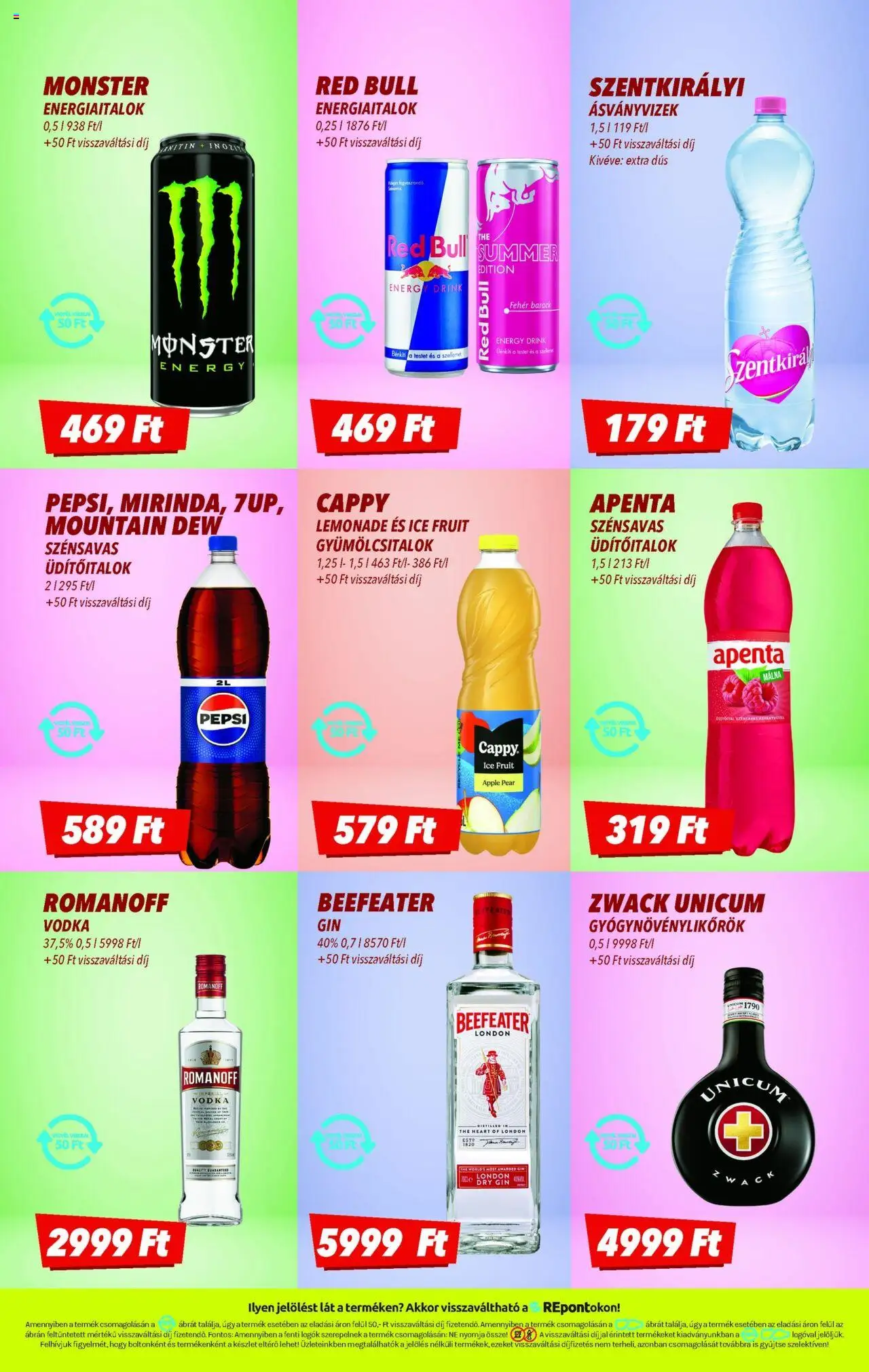 CBA akciós ujság - amely érvényes a következő dátumtól: 12.06.2025 | Oldal: 7 | Termékek: Pepsi, Red bull, Vodka, Só