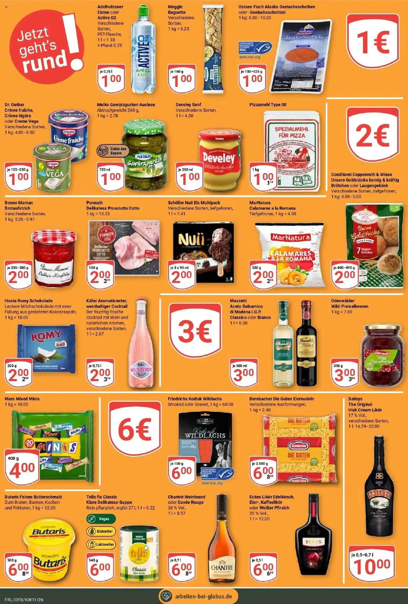Globus prospekt Freilassing	 – gültig ab 09.03.2026 | Seite: 15 | Produkte: Schokolade, Balsamico, Likör, Baguette