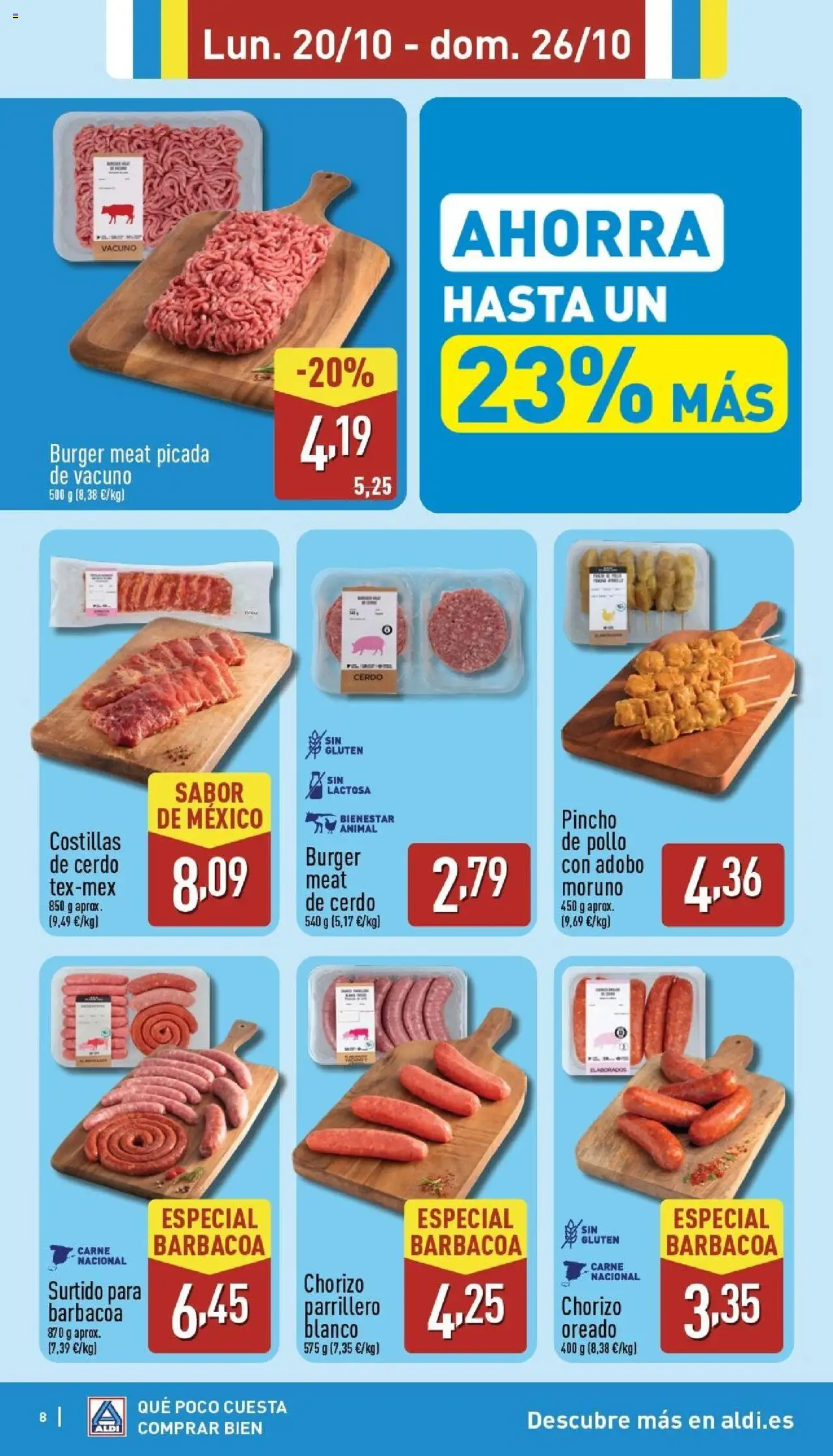 Aldi folleto Canarias │ válido desde el 20.10.2025 | Página: 8 | Productos: Cerdo, Barbacoa