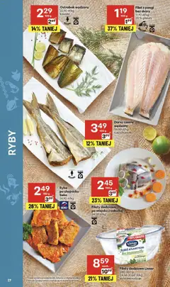 Delikatesy Centrum Gazetka od 18.09.2025 | Strona: 27 | Produkty: Śledź, Dorsz, Ryby, Ryba