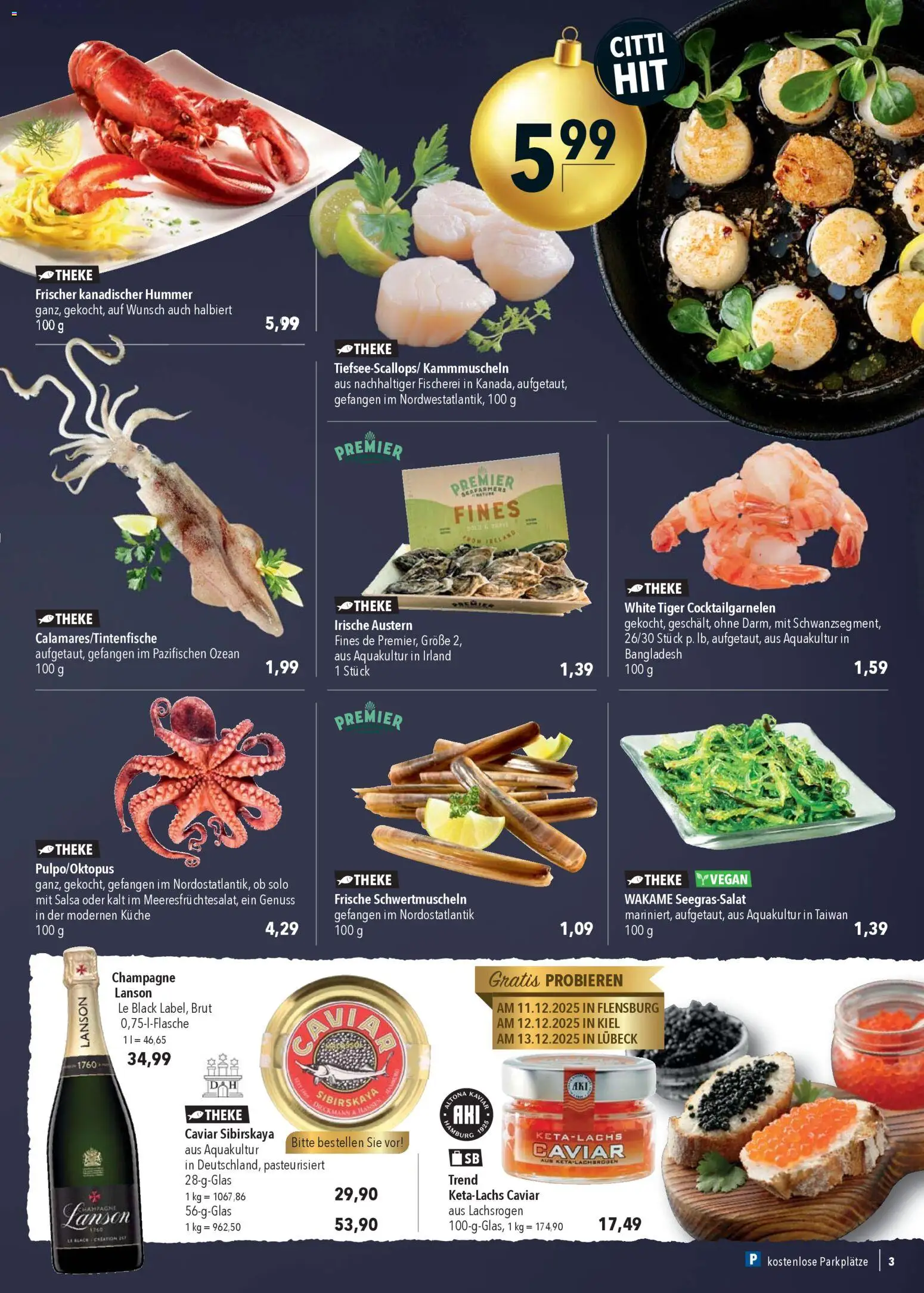 CITTI Markt Prospekt 	 – gültig ab 10.12.2025 | Seite: 3 | Produkte: Theke, Küche