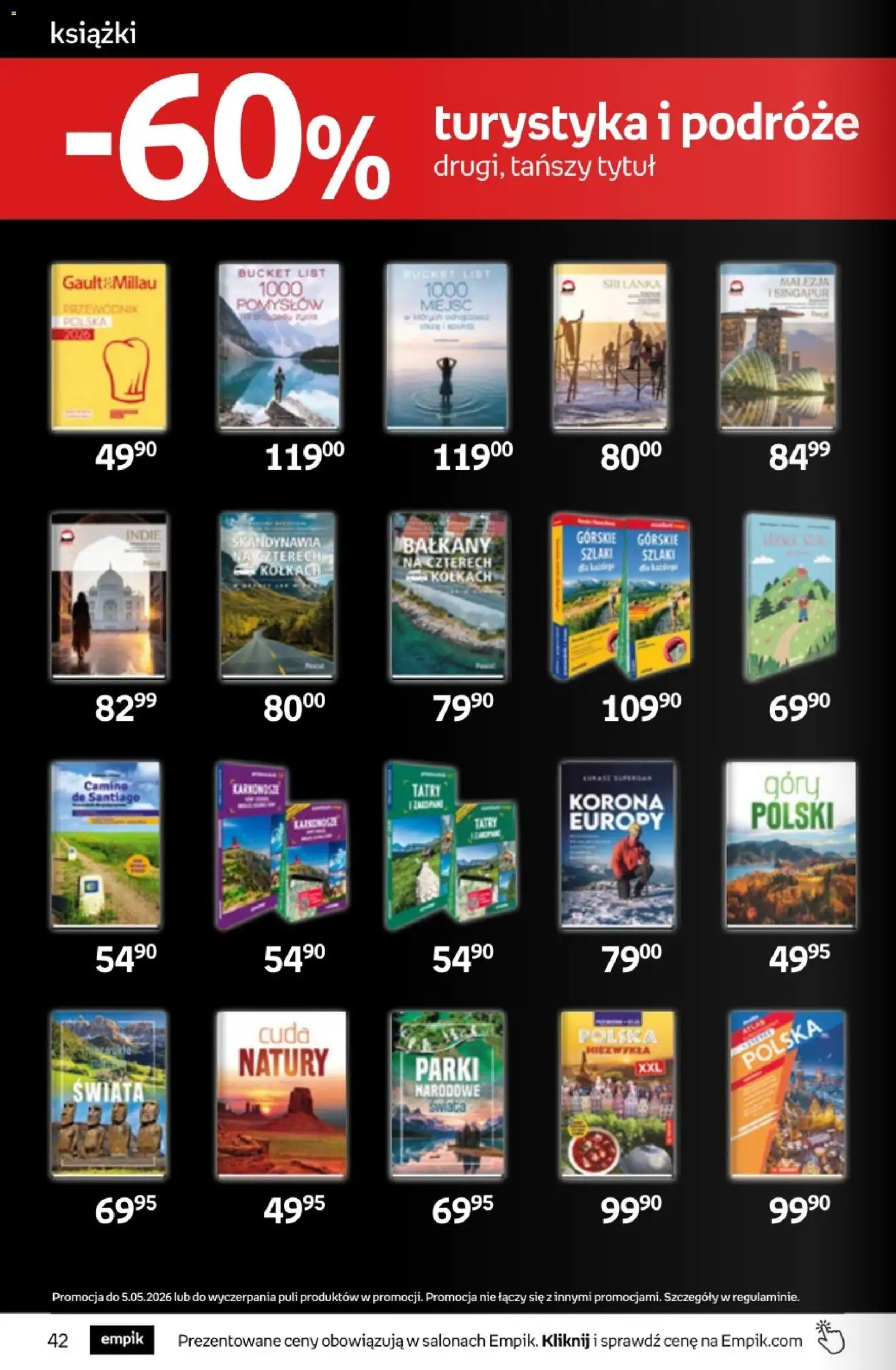 Empik promocje - Tom kultury Książki od 22.04.2026 | Strona: 42 | Produkty: Książki