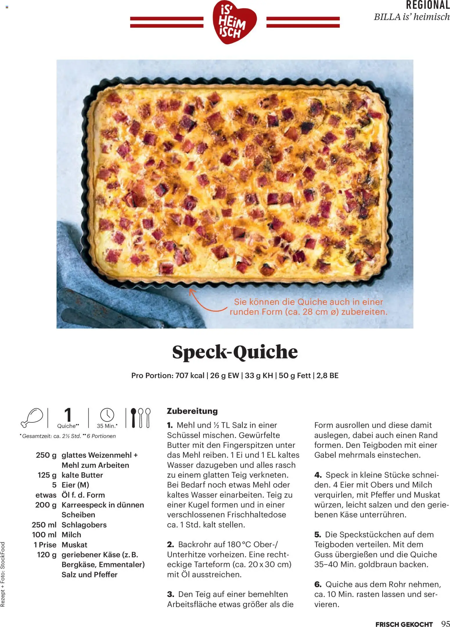 Billa Frisch Gekocht gültig ab 01.05.2026 | Seite: 95 | Produkte: Butter, Käse, Eier, Öl