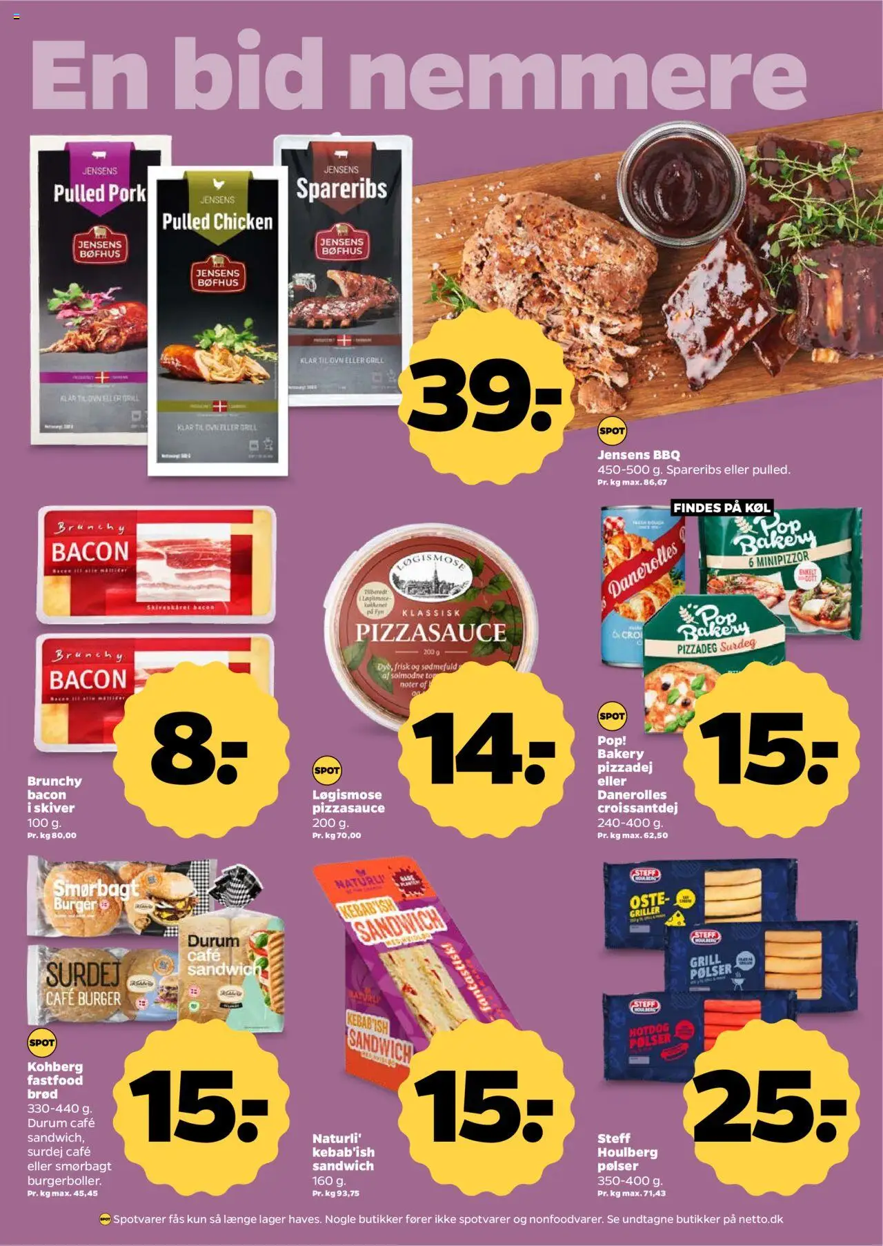Netto Tilbudsavis gyldig fra 16.08.2025 | Side: 16 | Produkter: Pizzadej, Spareribs, Ovn, Grill