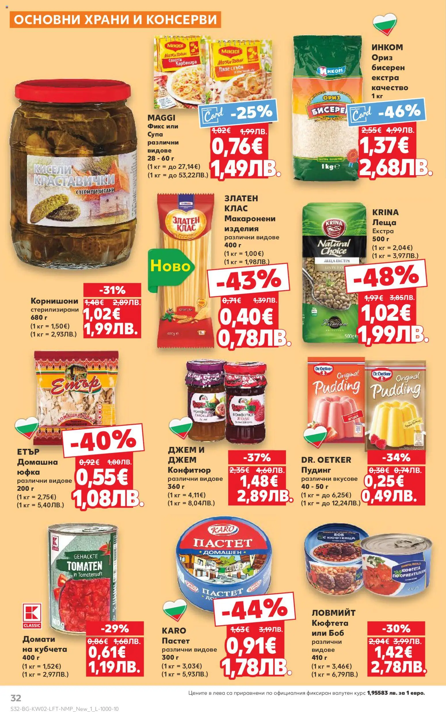 {H1} | Страница: 32 | Продукти: Ориз, Домати, Кюфтета, Конфитюр