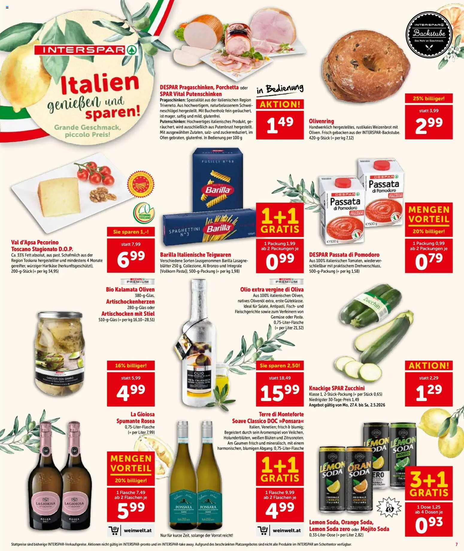 Interspar Flugblatt- Wien gültig ab 30.04.2026 | Seite: 8 | Produkte: Salz, Ofen, Szeder, Fisch