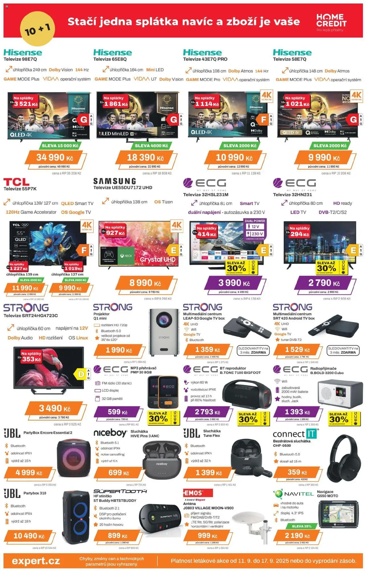 Expert elektro leták od 11.09.2025 | Strana: 4 | Produkty: Tv, Audio, Samsung, LED