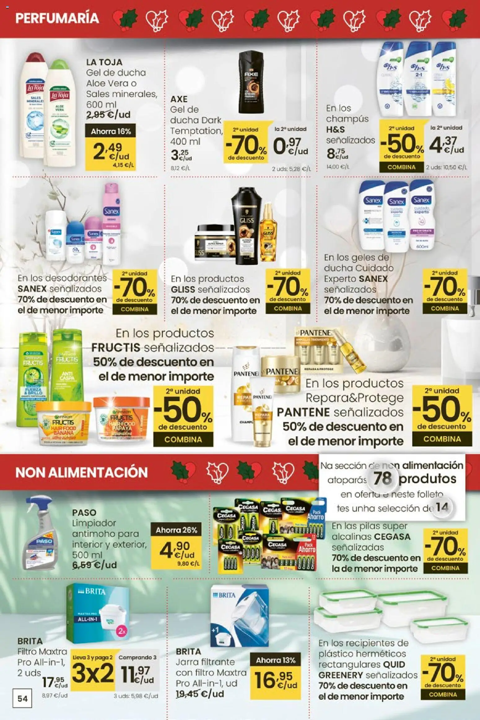 Eroski - Center │ válido desde el 27.11.2025 | Página: 54 | Productos: Gel de ducha, Ducha