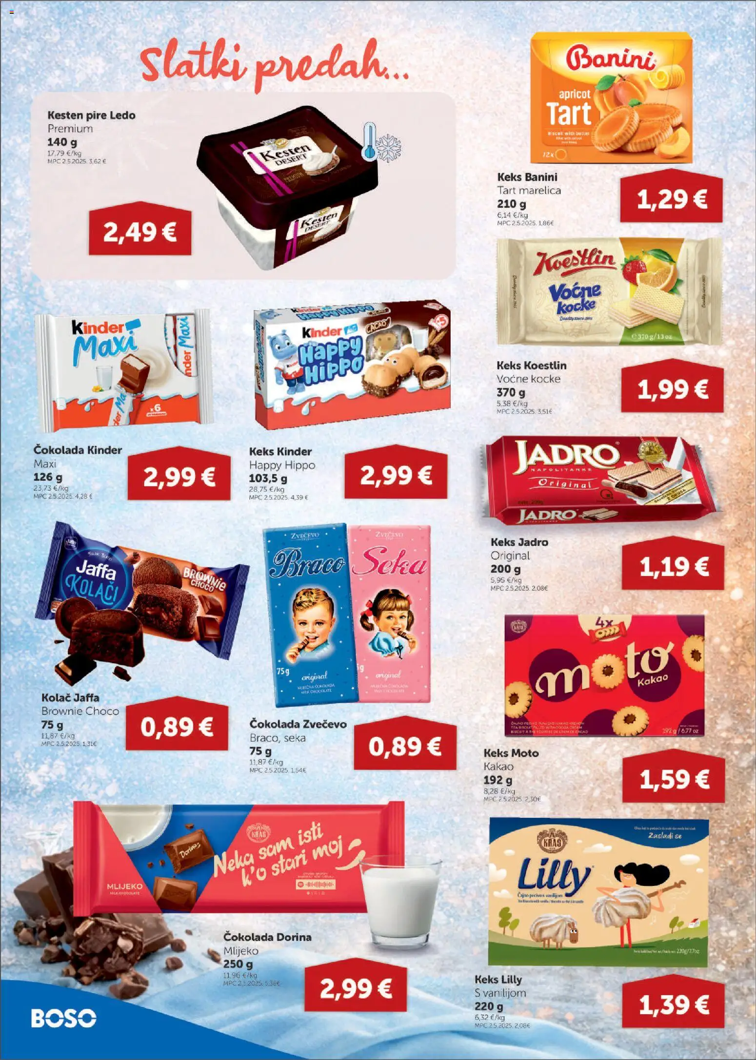 Boso katalog | vrijedi od 15.01.2026 | Stranica: 8 | Proizvodi: Mlijeko, Čokolada, Ledo, Kakao