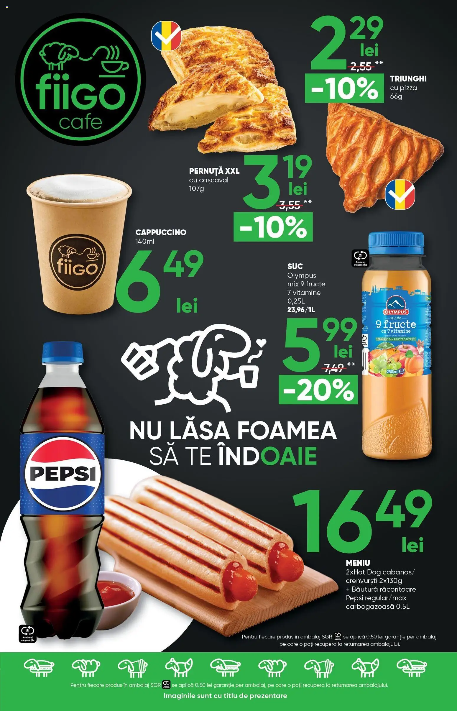 Noul catalog Profi – valabil de la 04.03.2026 | Pagină: 6 | Produse: Crenvurști, Pizza, Suc, Fructe