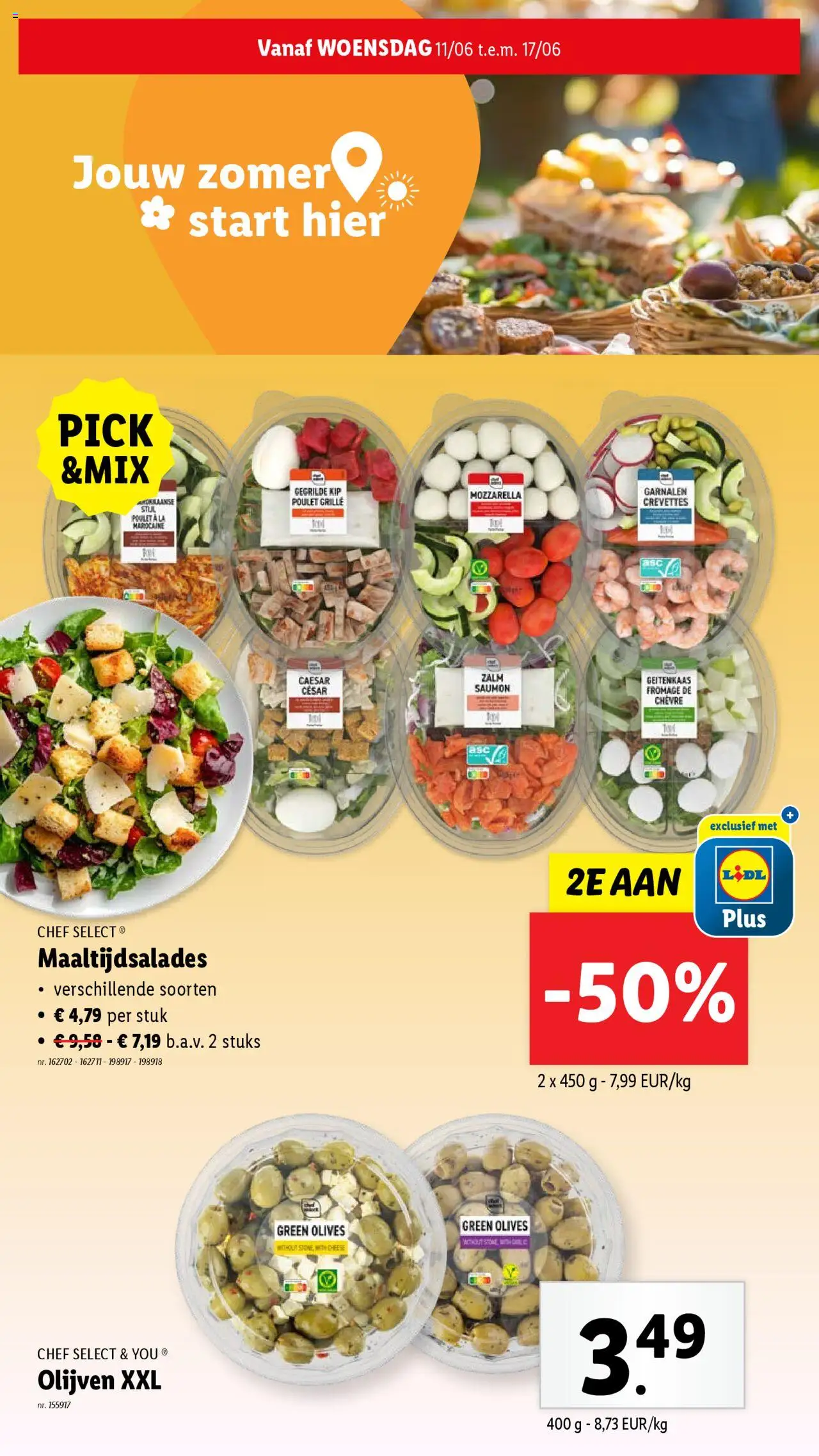  | Pagina: 23 | Producten: Zalm, Mozzarella, Olijven, Kip