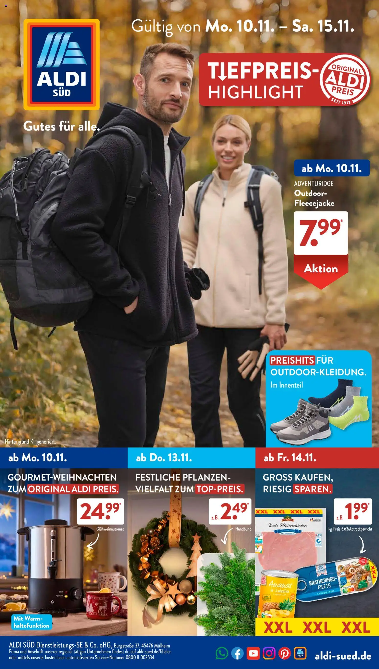 Aldi Süd Prospekt 	 – gültig ab 10.11.2025 | Seite: 1