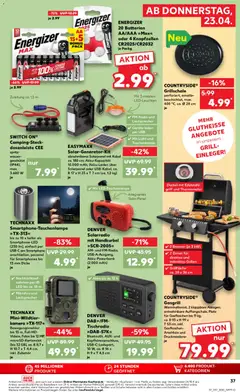 Kaufland Prospekt Leipzig	 ab 23.04.2026 gültig | Seite: 37 | Produkte: Lautsprecher, Smartphones, Wasser, Smartphone