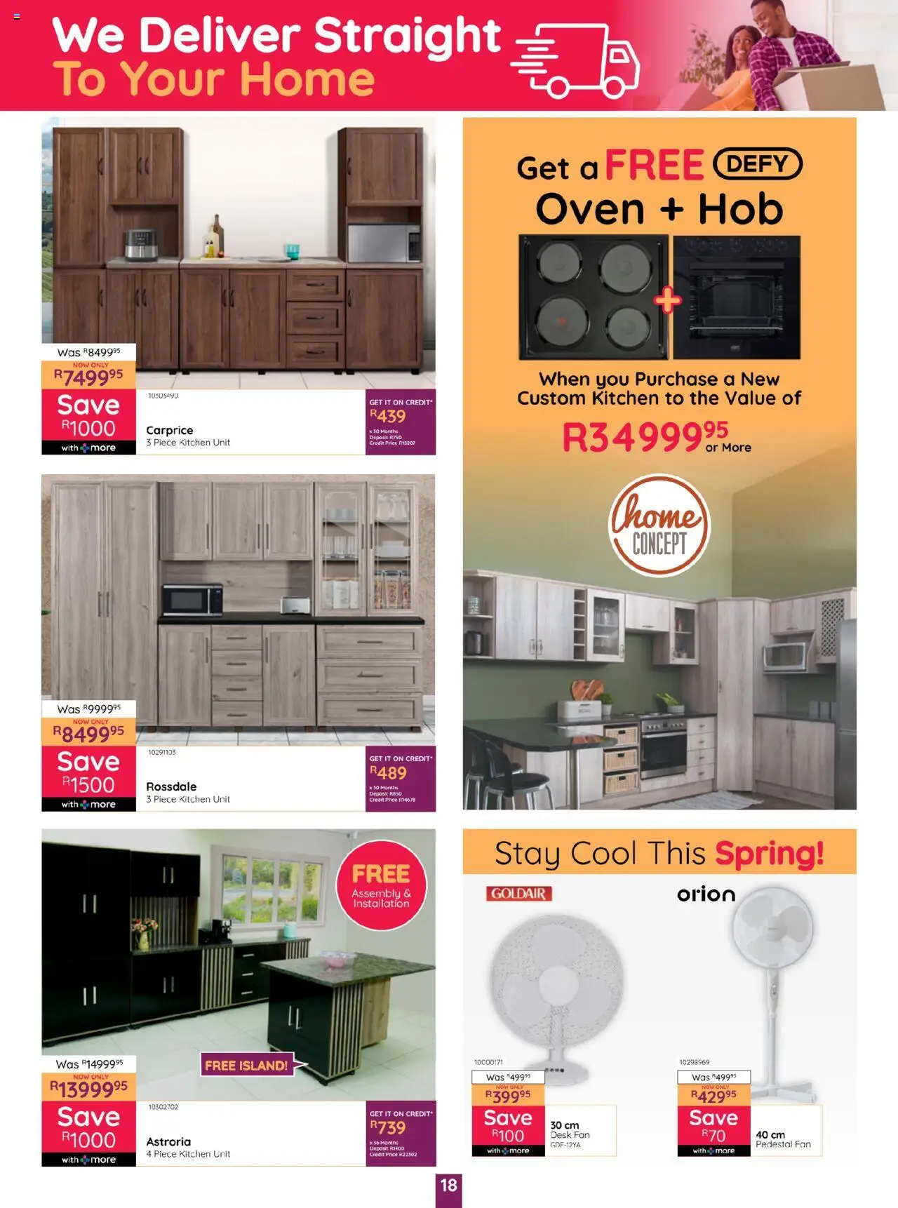 New Bradlows catalogue – valid from 18.09.2025 | Page: 18 | Products: Pedestal, Oven, Hob, Kitchen unit