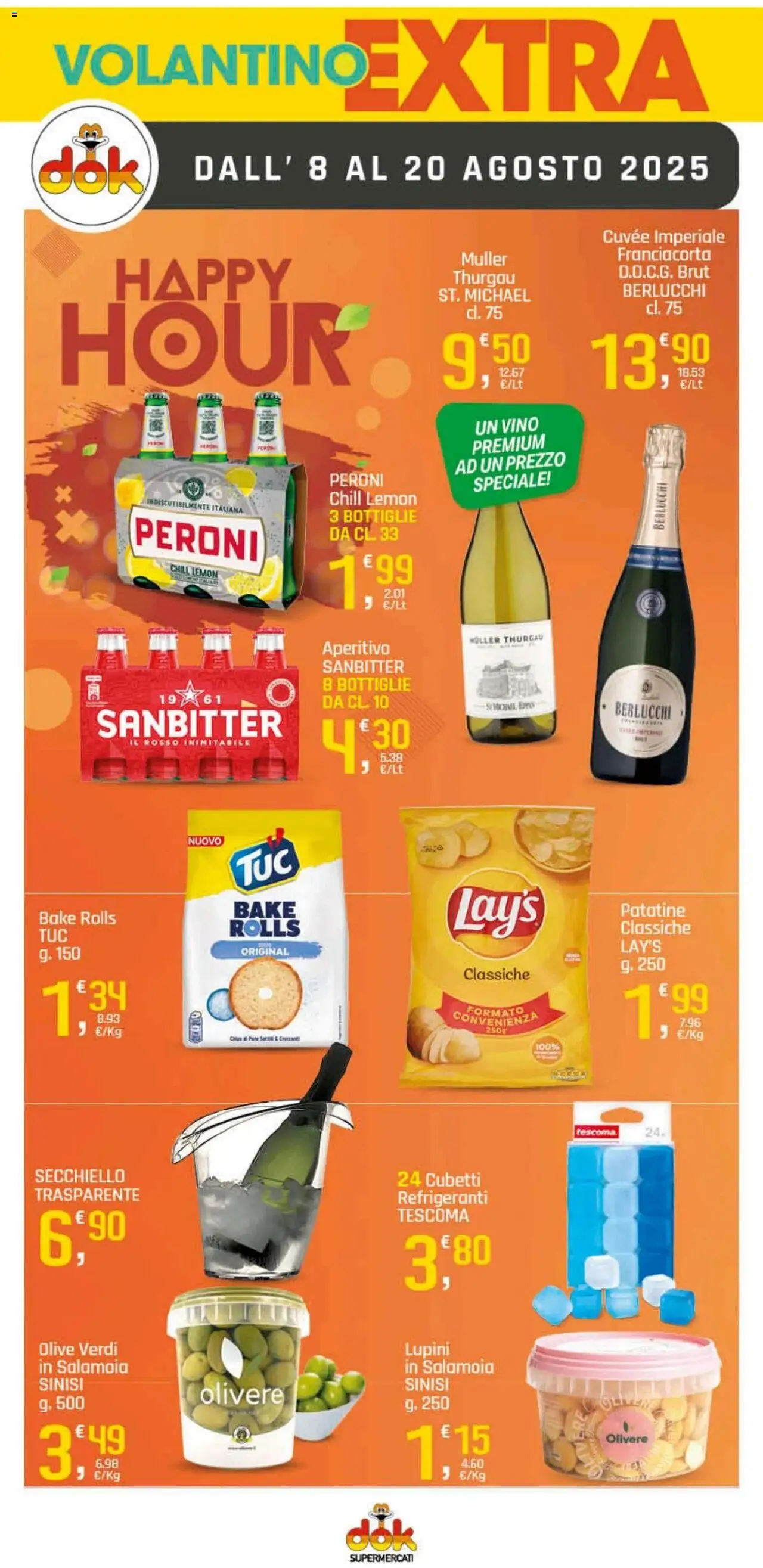 Volantino DOK del 08.08.2025 | Pagina: 14 | Prodotti: Lupini, Paté, Olive, Aperitivo