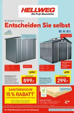 Hellweg Prospekt ab 29.09.2025 gültig