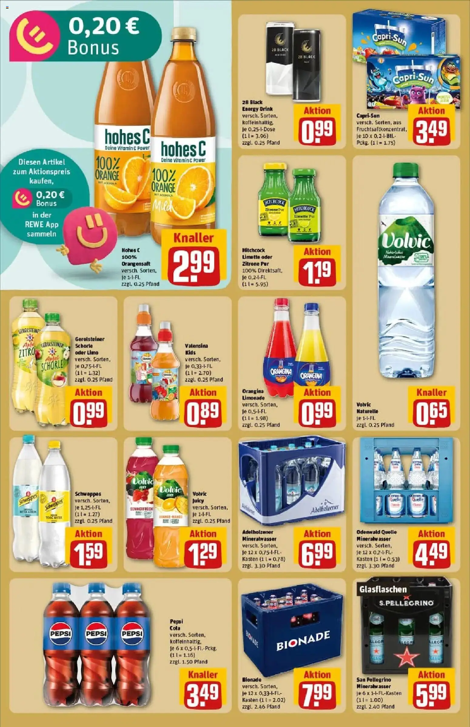 Rewe prospekt Heidelberg/Handschuhsheim	 – gültig ab 10.11.2025 | Seite: 20 | Produkte: Bionade, Valensina, Zitrone, Limette