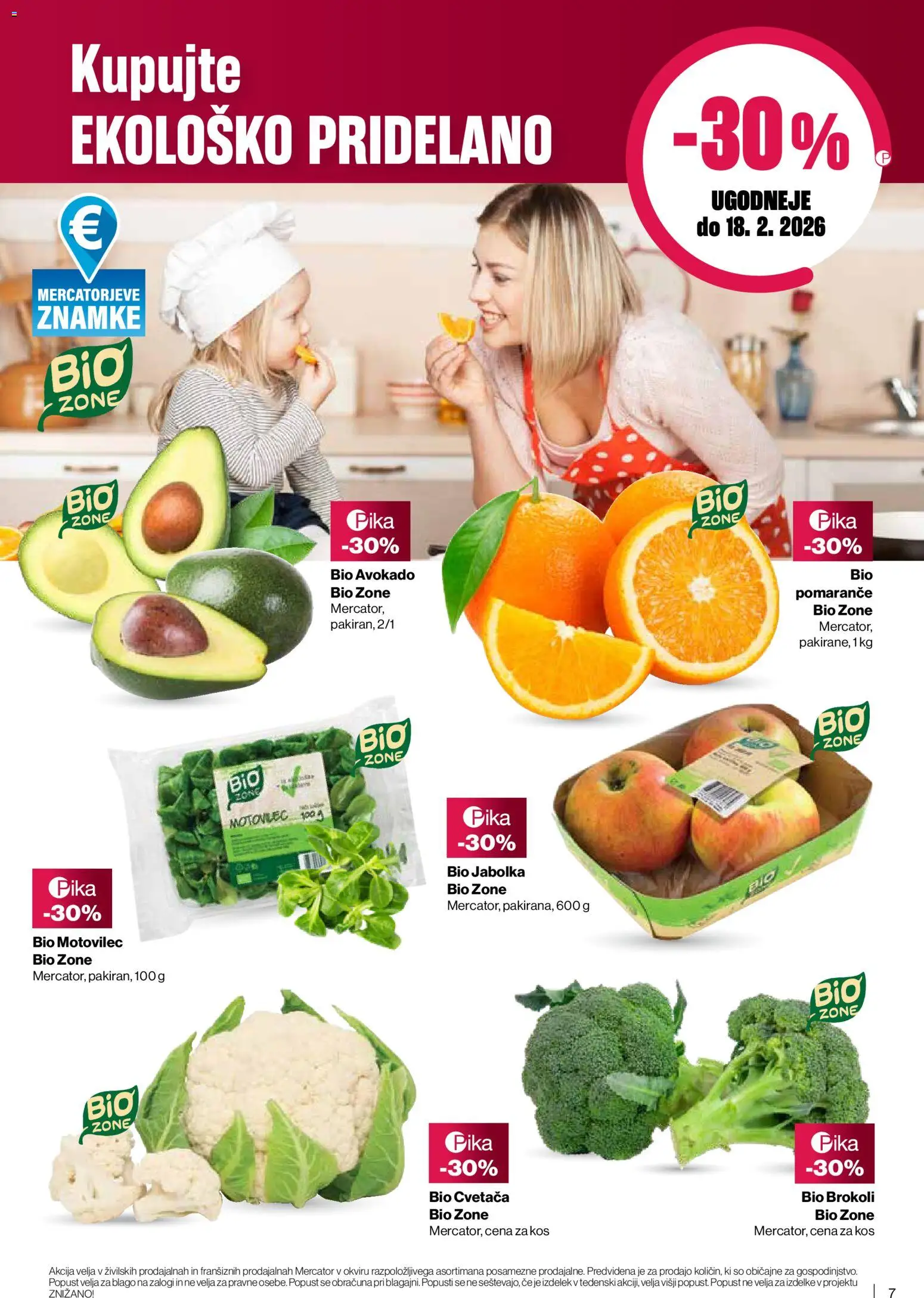 Novi Mercator katalog ponudbe – veljaven od 05.02.2026 | Stran: 7 | Izdelki: Kos, Jabolka, Pomarance, Avokado