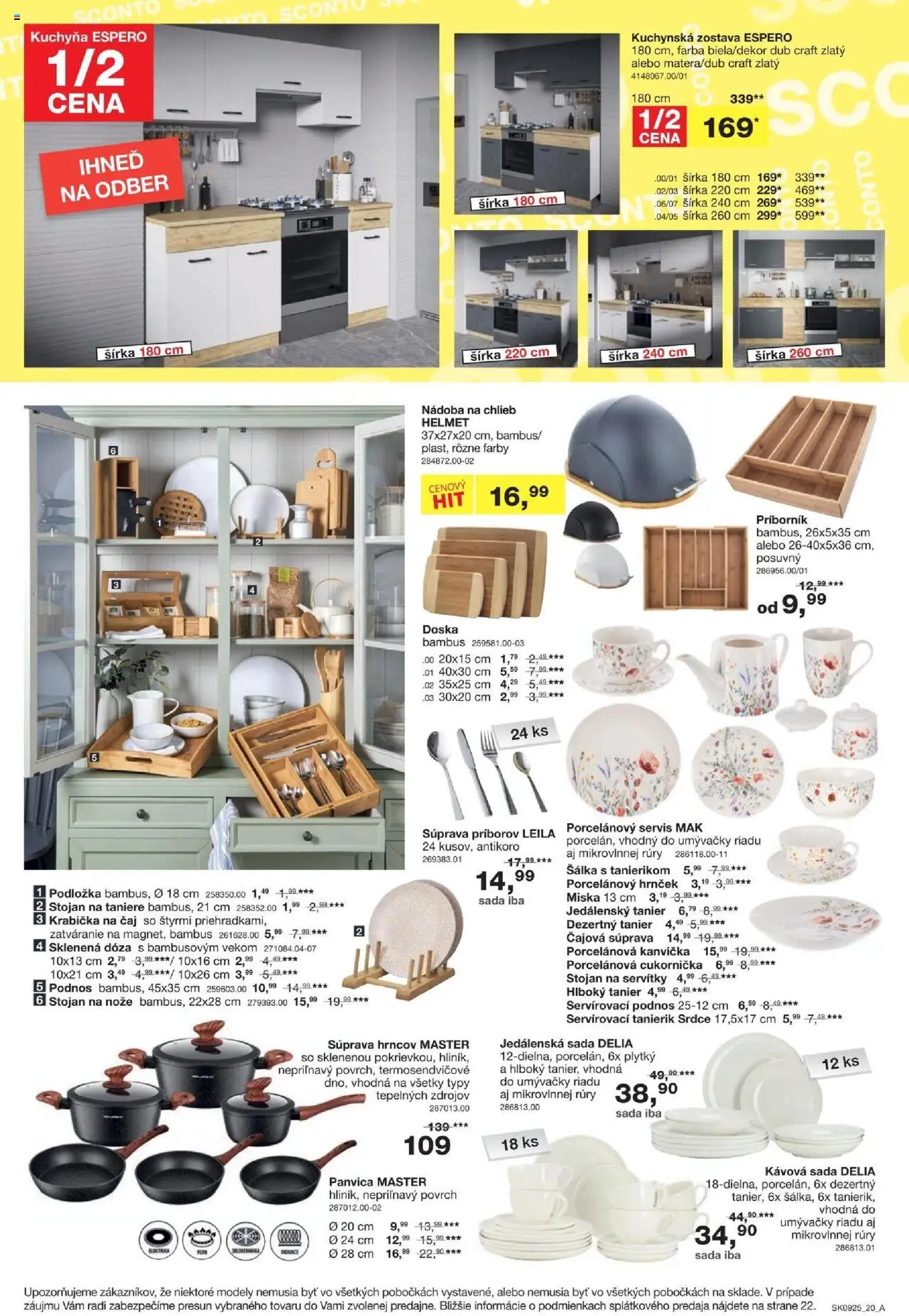Sconto nábytok leták │ platný od 16.07.2025 | Strana: 20 | Produkty: Kuchyňa, Chlieb, Panvica, Mak