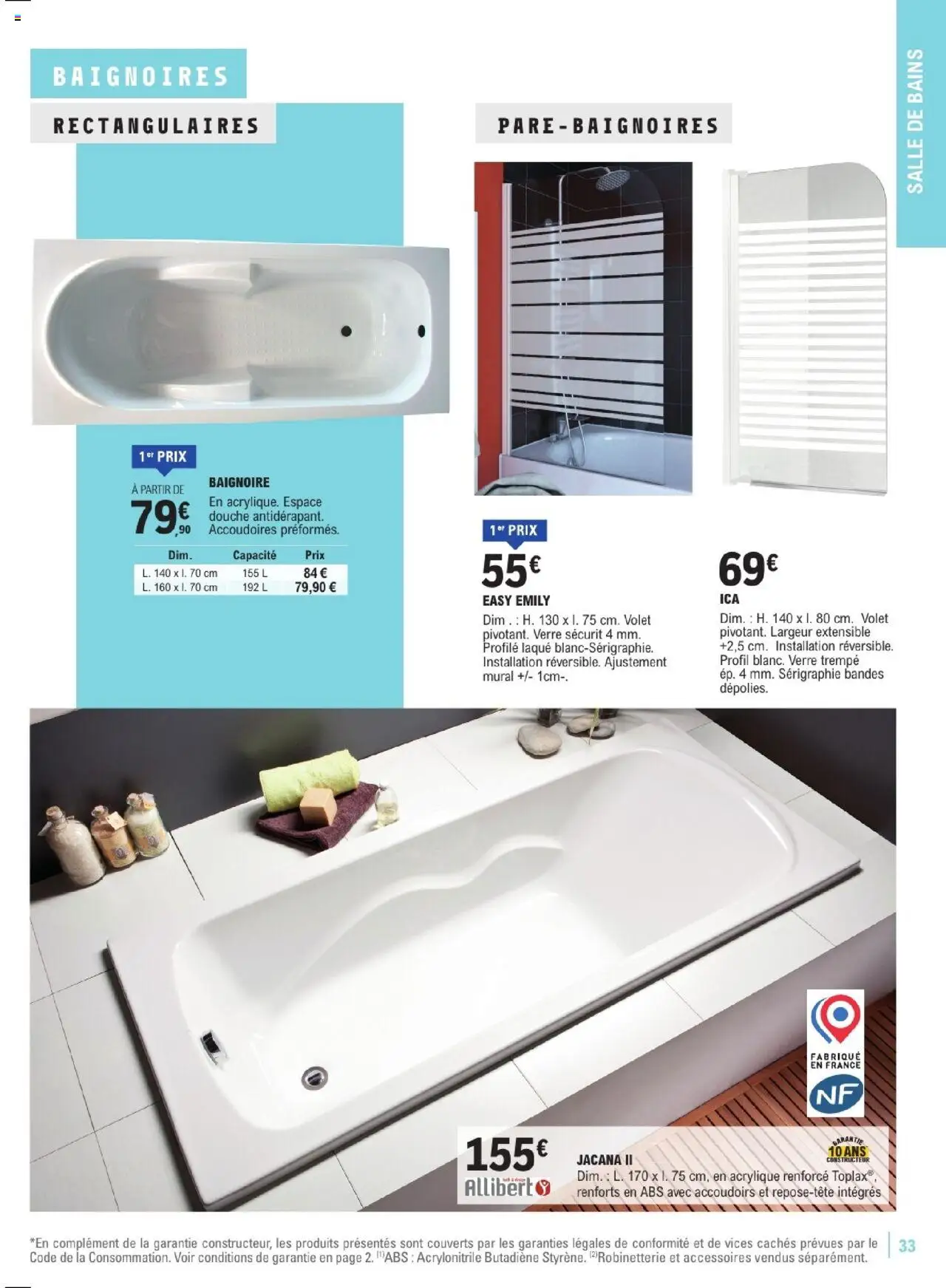  | Page: 33 | Produits: Laque, Baignoire, Douche