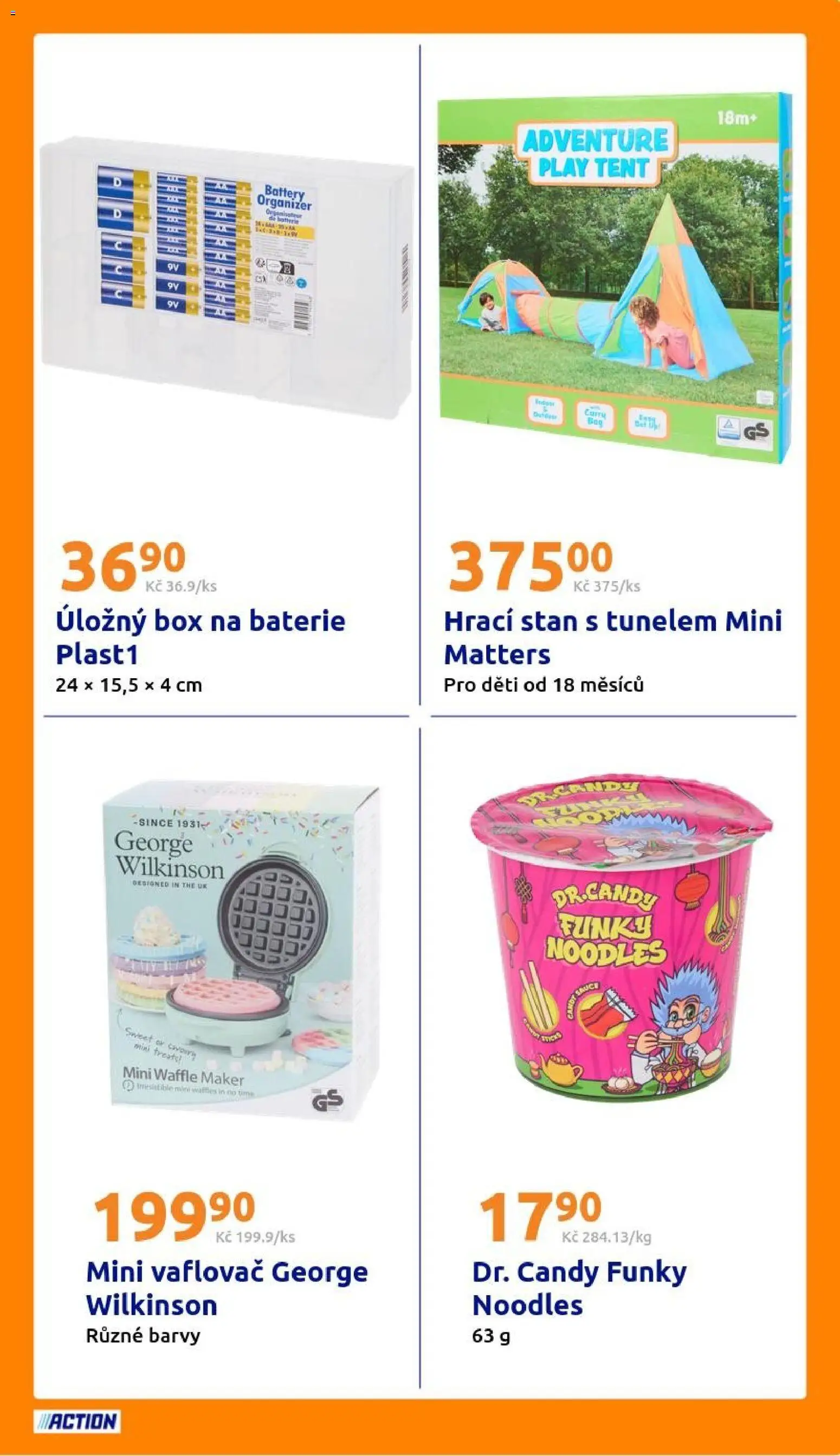 Action leták od 22.04.2026 | Strana: 27 | Produkty: Organizér, Vaflovač, Úložný box, Stan