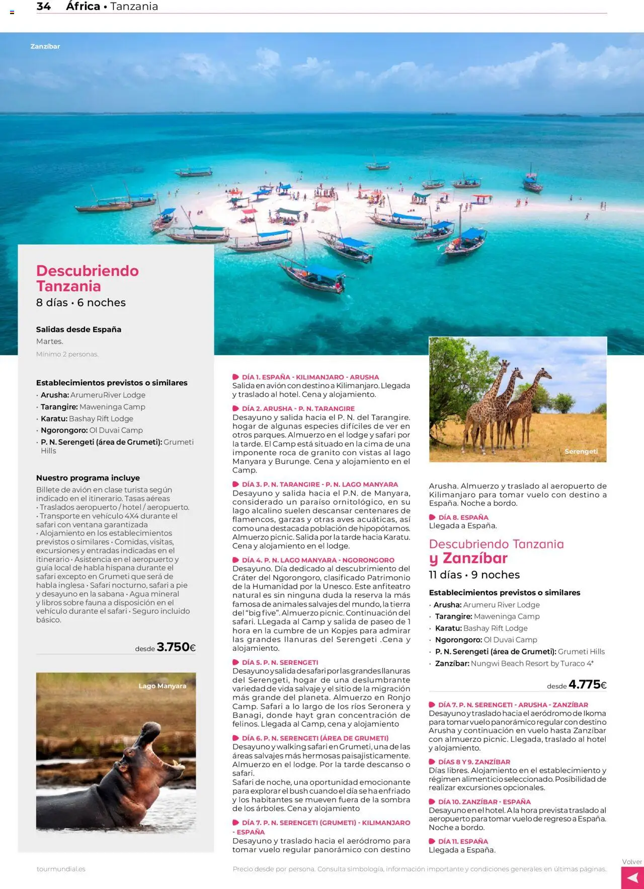 Viajes El Corte Inglés Africa y Oriente Medio │ válido desde el 01.01.2025 | Página: 34 | Productos: Sombra, Agua mineral
