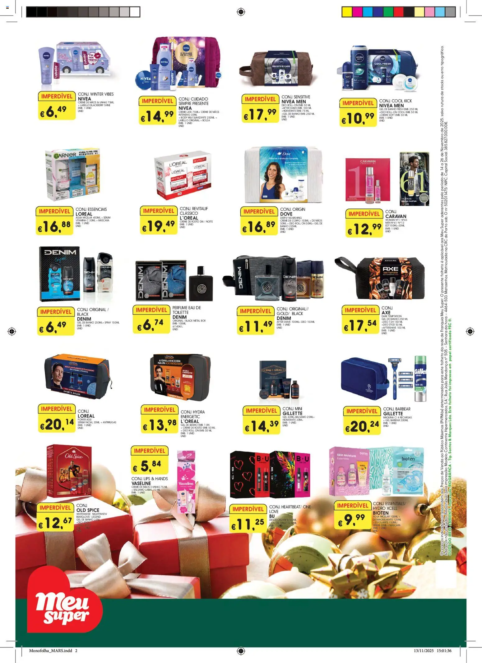 Meu Super folheto │ válido de 14.11.2025 | Página: 2 | Produtos: Aftershave, Gel de banho, Desodorizante, Vitamina c