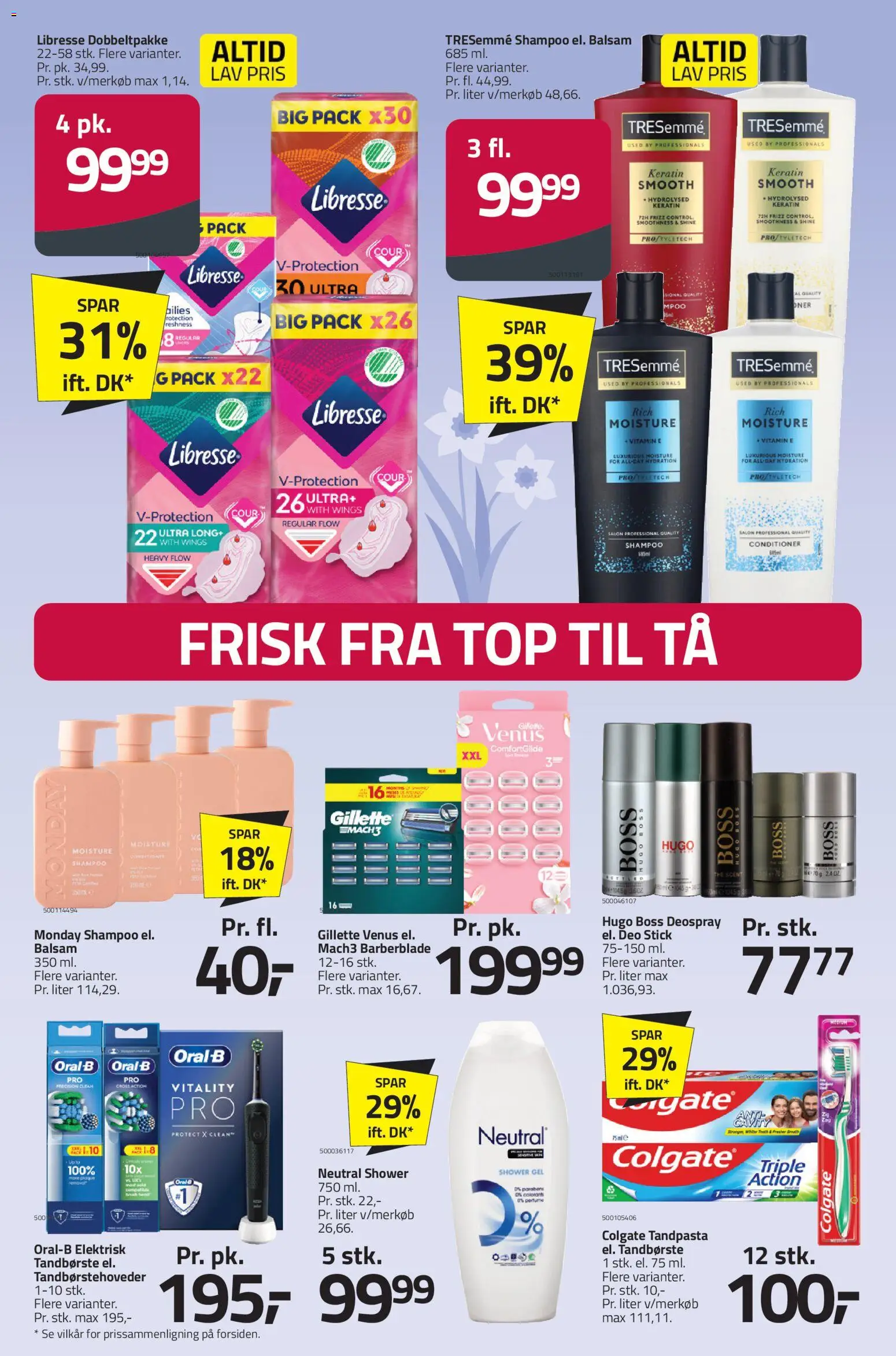 Fleggaard tilbudsavis – gyldig fra 18.03.2026 | Side: 46 | Produkter: Shampoo, Balsam, Tandpasta, Tandbørste