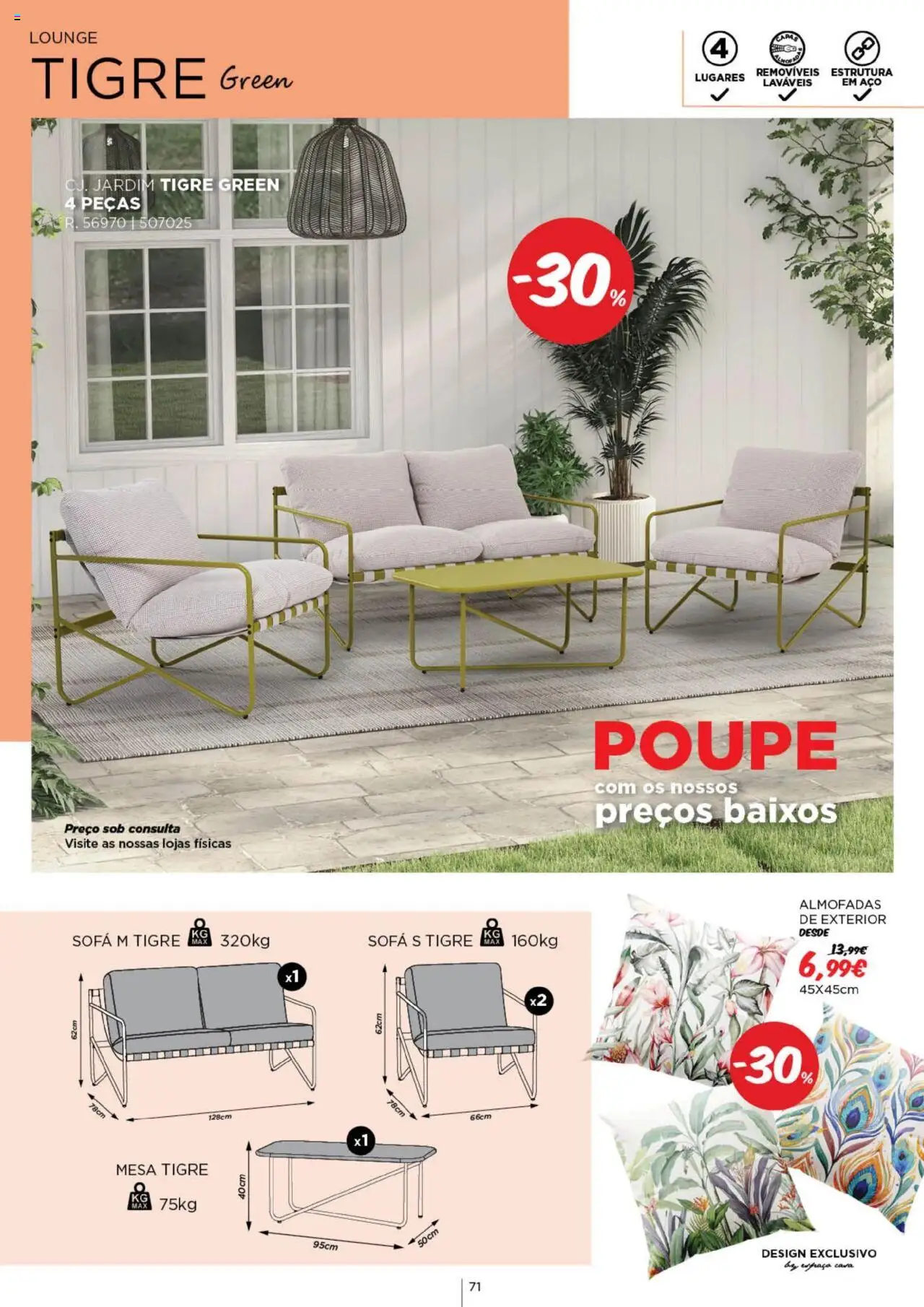 Espaço Casa - Catálogo  Ec Ar Livre  2025 │ válido de 04.03.2025 | Página: 71 | Produtos: Sofá, Mesa