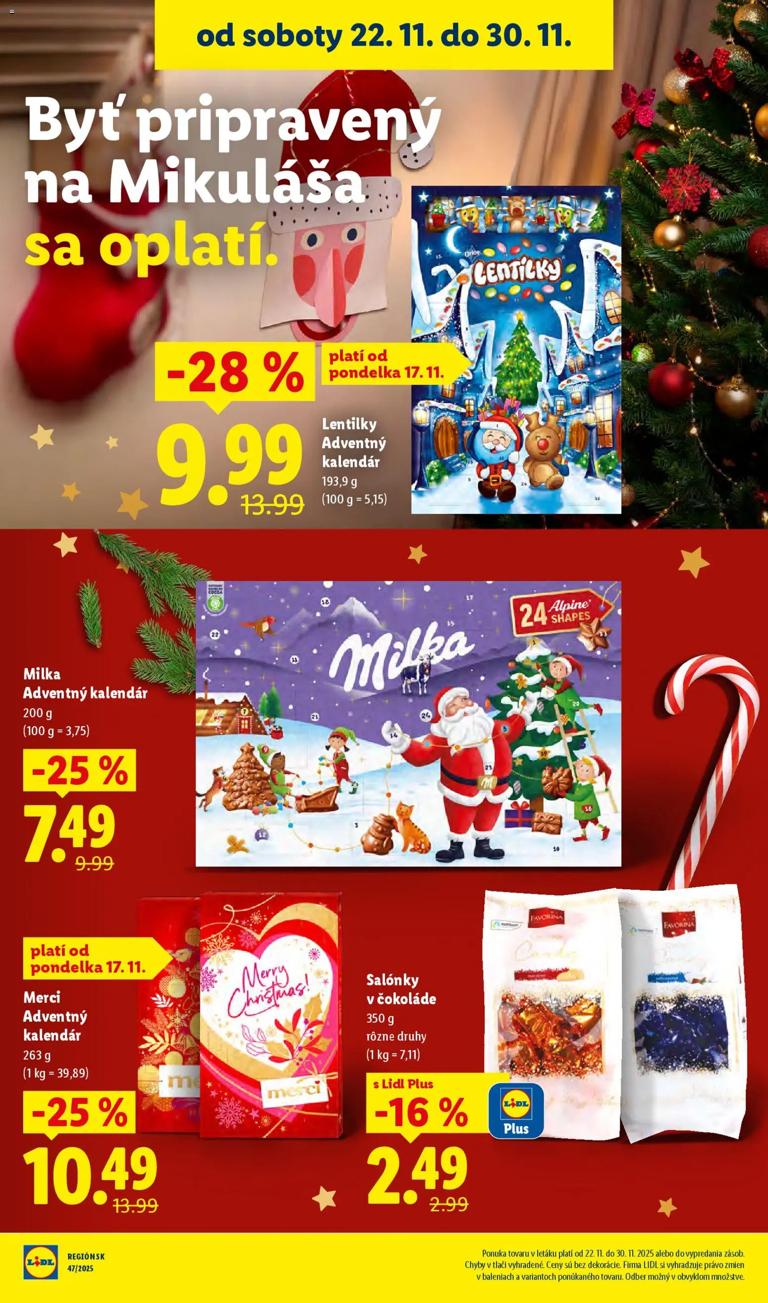 Nové Lidl akcie – leták je platný od 24.11.2025 | Strana: 85 | Produkty: Merci, Milka