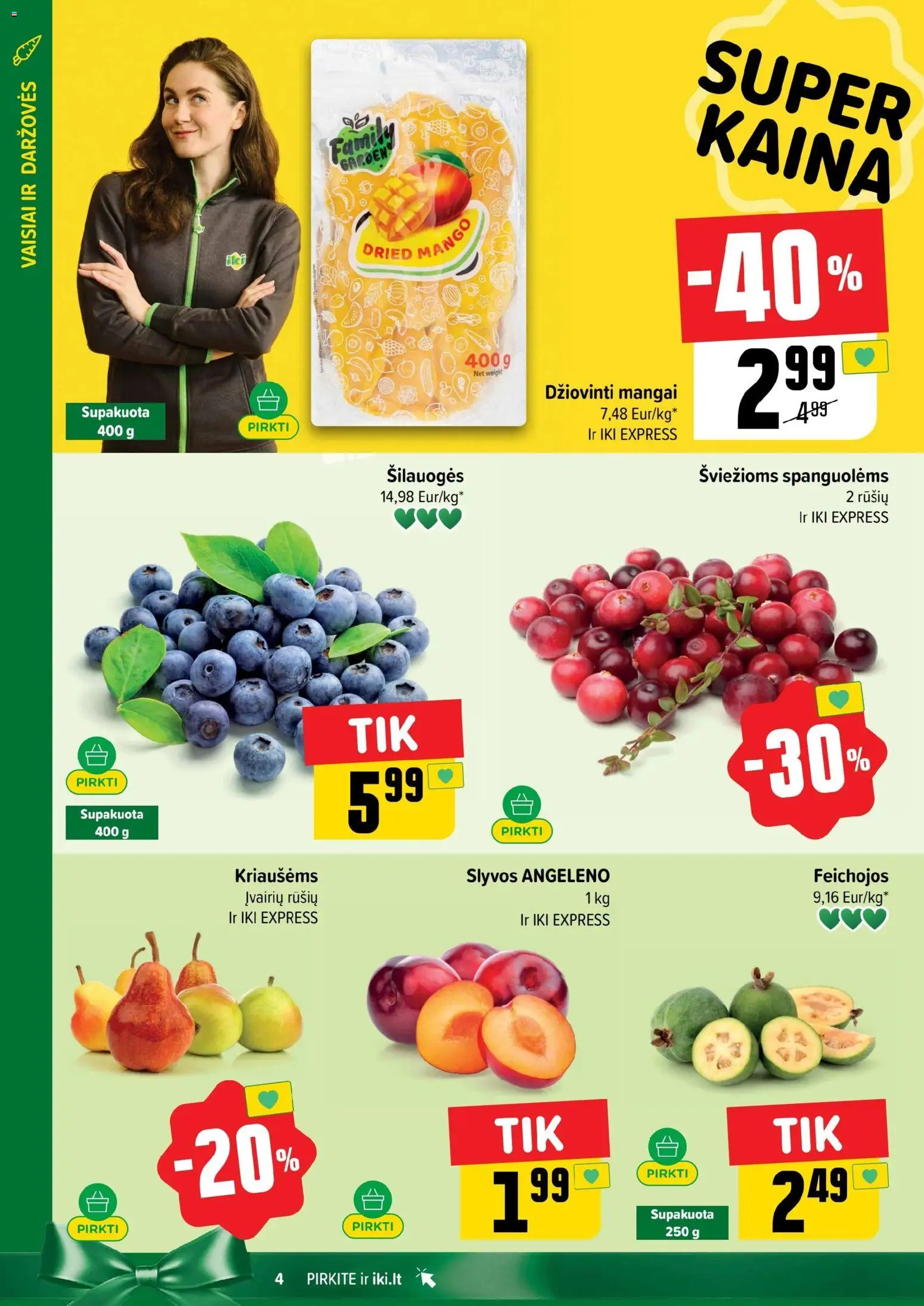 IKI akcijos nuo 03.11.2025 | Puslapis: 4 | Prekių: Šilauogės