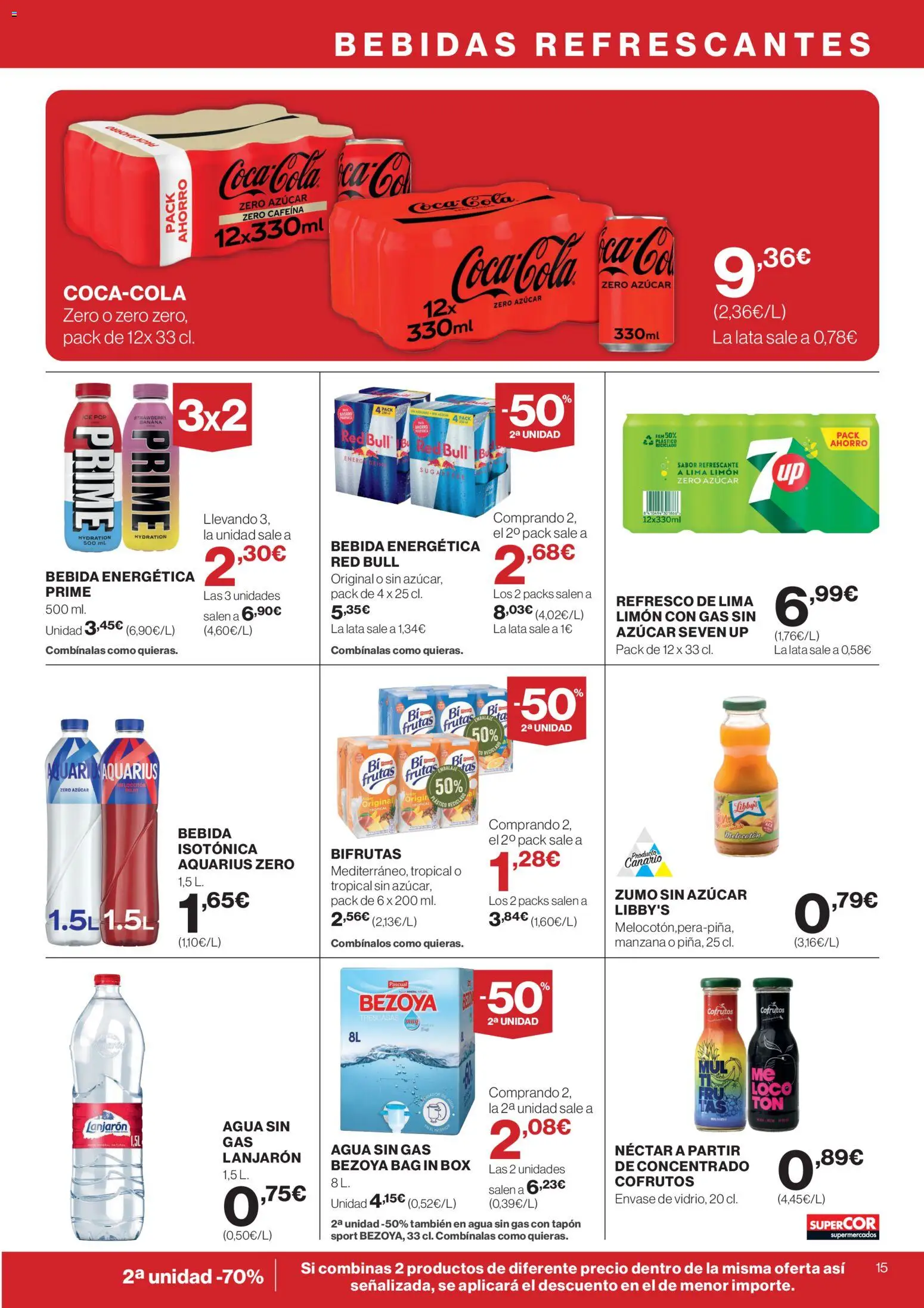 Supercor Canarias │ válido desde el 12.02.2026 | Página: 15 | Productos: Lima, Σφουγγαρίστρα, Manzana, Néctar