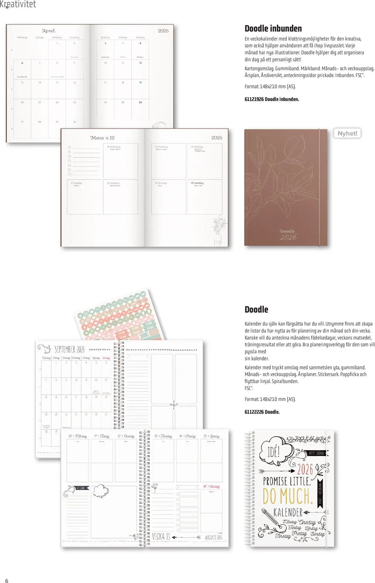 Office Depot reklamblad aktuell från 08.09.2025 | Sida: 6 | Produkter: Kalender