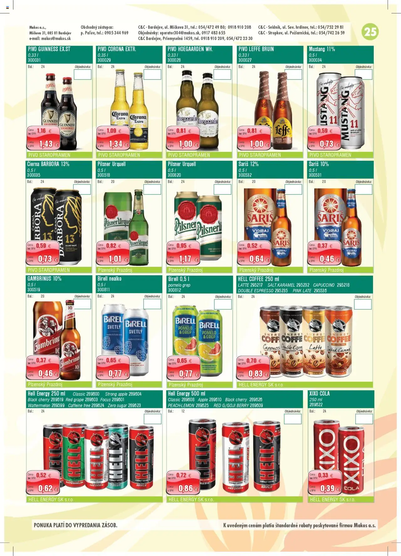 Makos leták │ platný od 30.06.2025 | Strana: 25 | Produkty: Pivo, Pilsner Urquell, Apple, Šariš