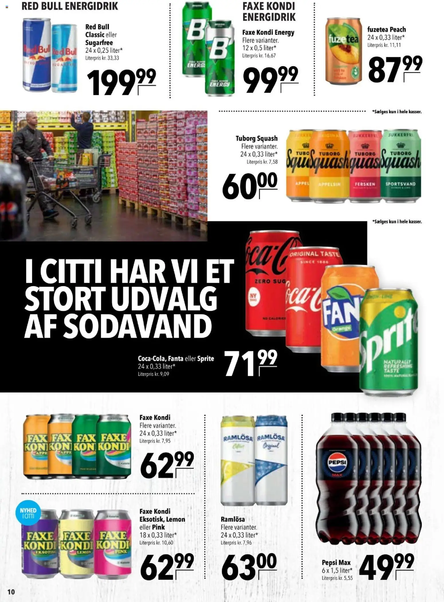 CITTI tilbudsavis – gyldig fra 24.02.2026 | Side: 10 | Produkter: Sodavand, Fanta, Pepsi, Tuborg Squash
