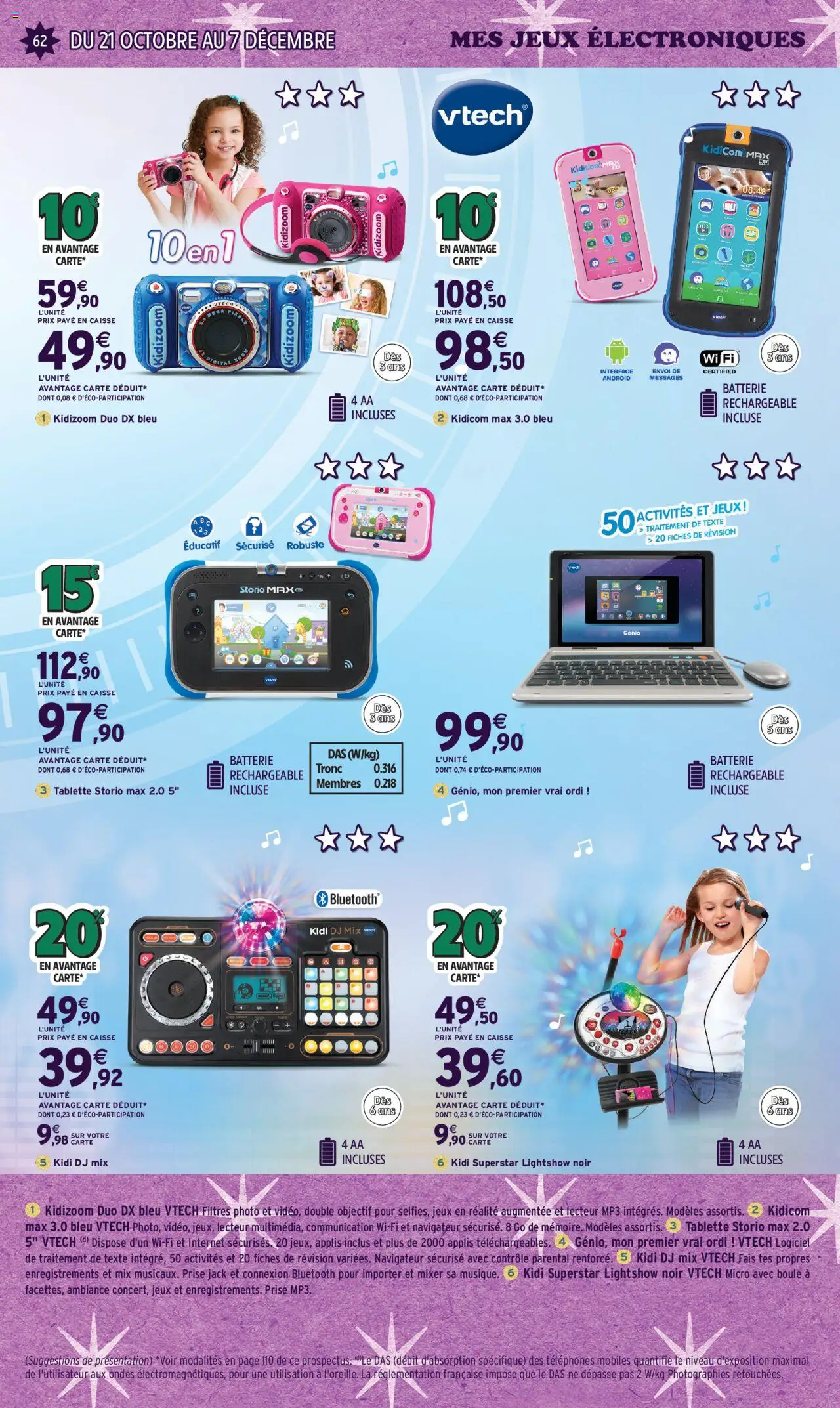 {H1} | Page: 62 | Produits: Tablette, Mixer, Prise, Jeux