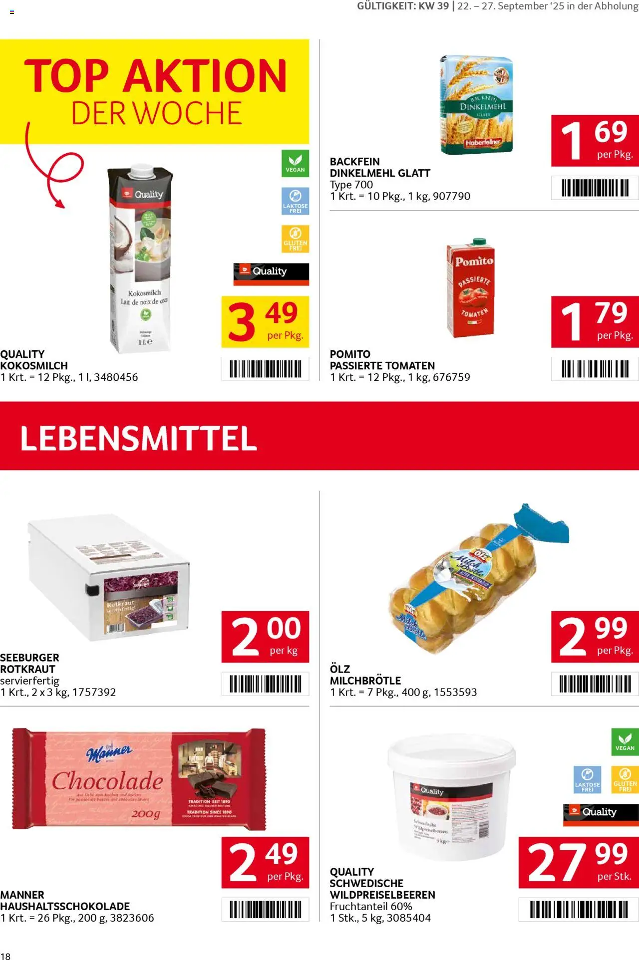 Transgourmet Flugblatt gültig ab 22.09.2025 | Seite: 16 | Produkte: Libacomb, Tomaten