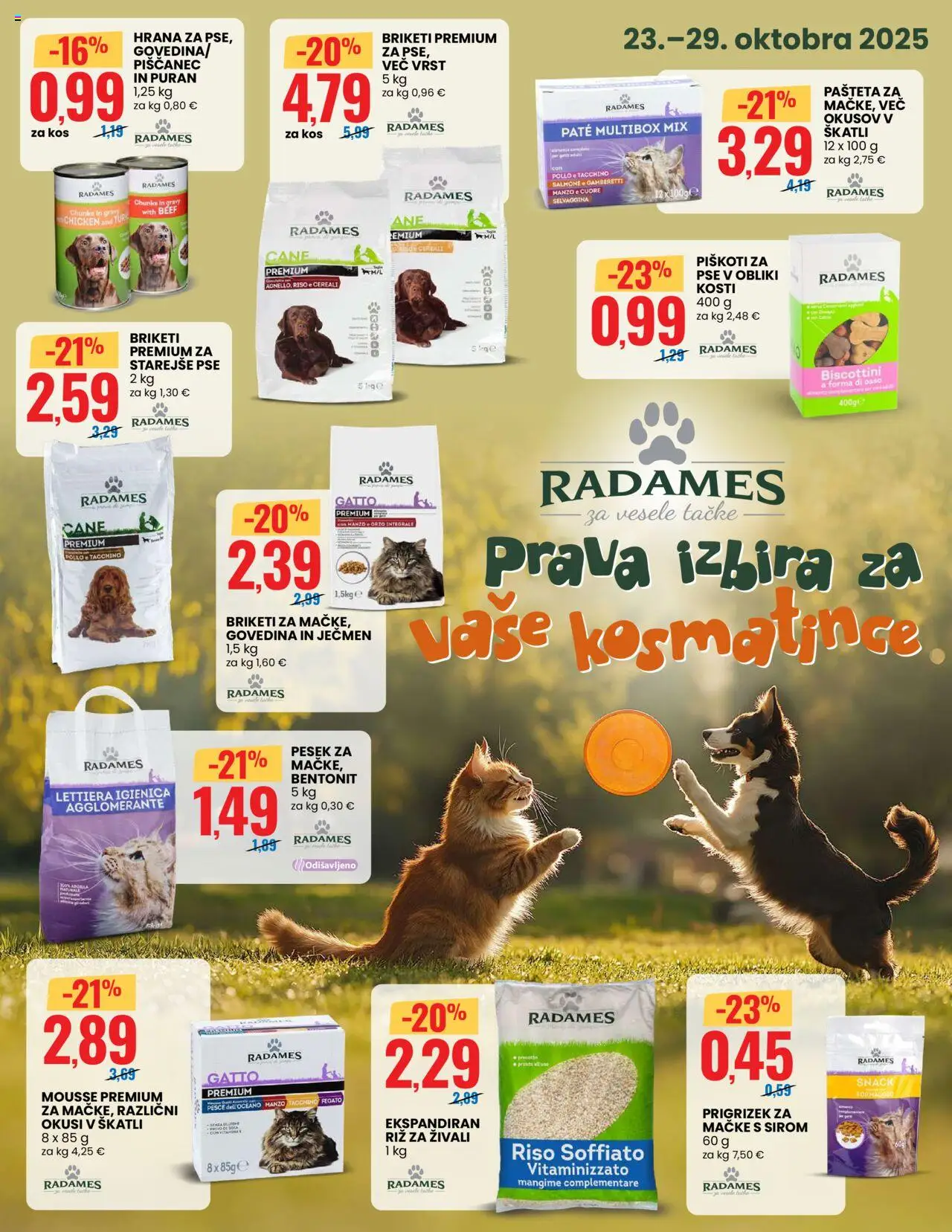 Novi Eurospin katalog ponudbe – veljaven od 23.10.2025 | Stran: 12 | Izdelki: Pašteta, Kos, Riz, Piskoti