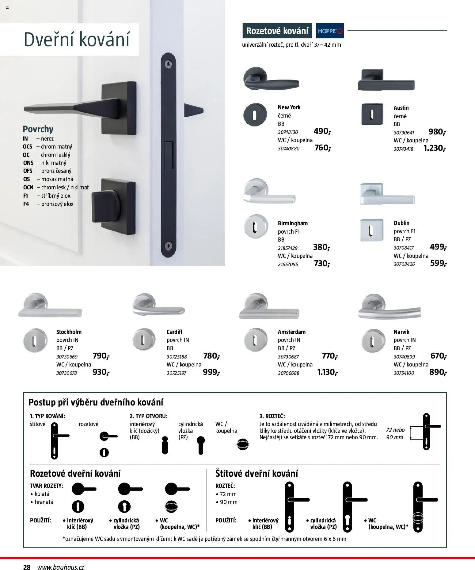 Bauhaus katalog Stavební prvky od 03.11.2025 | Strana: 28 | Produkty: Vložky, Wc, Koupelna