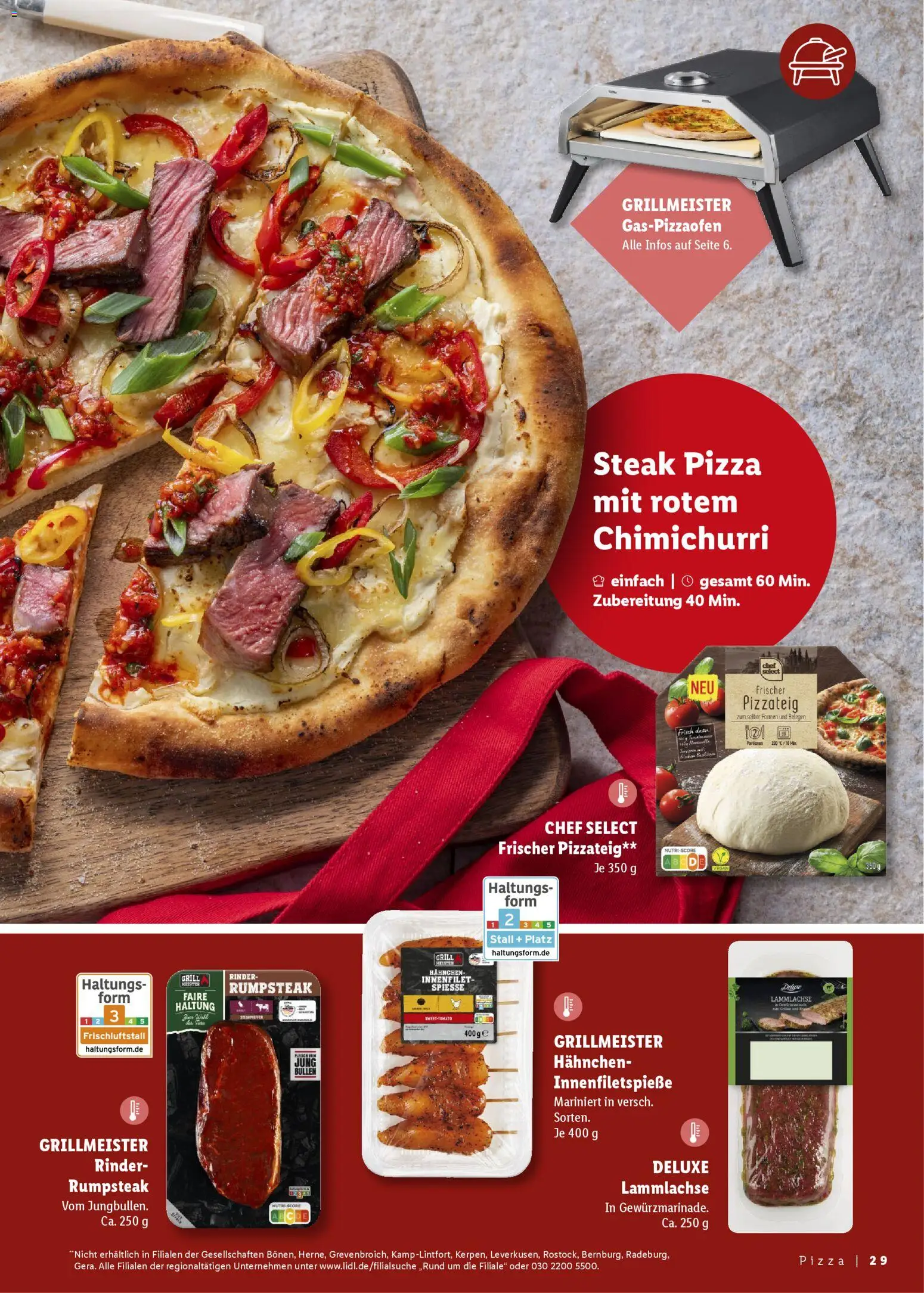 Lidl Prospekt – gültig ab 25.04.2026 | Seite: 29 | Produkte: Hahnchen, Spieße, Steak, Fleisch