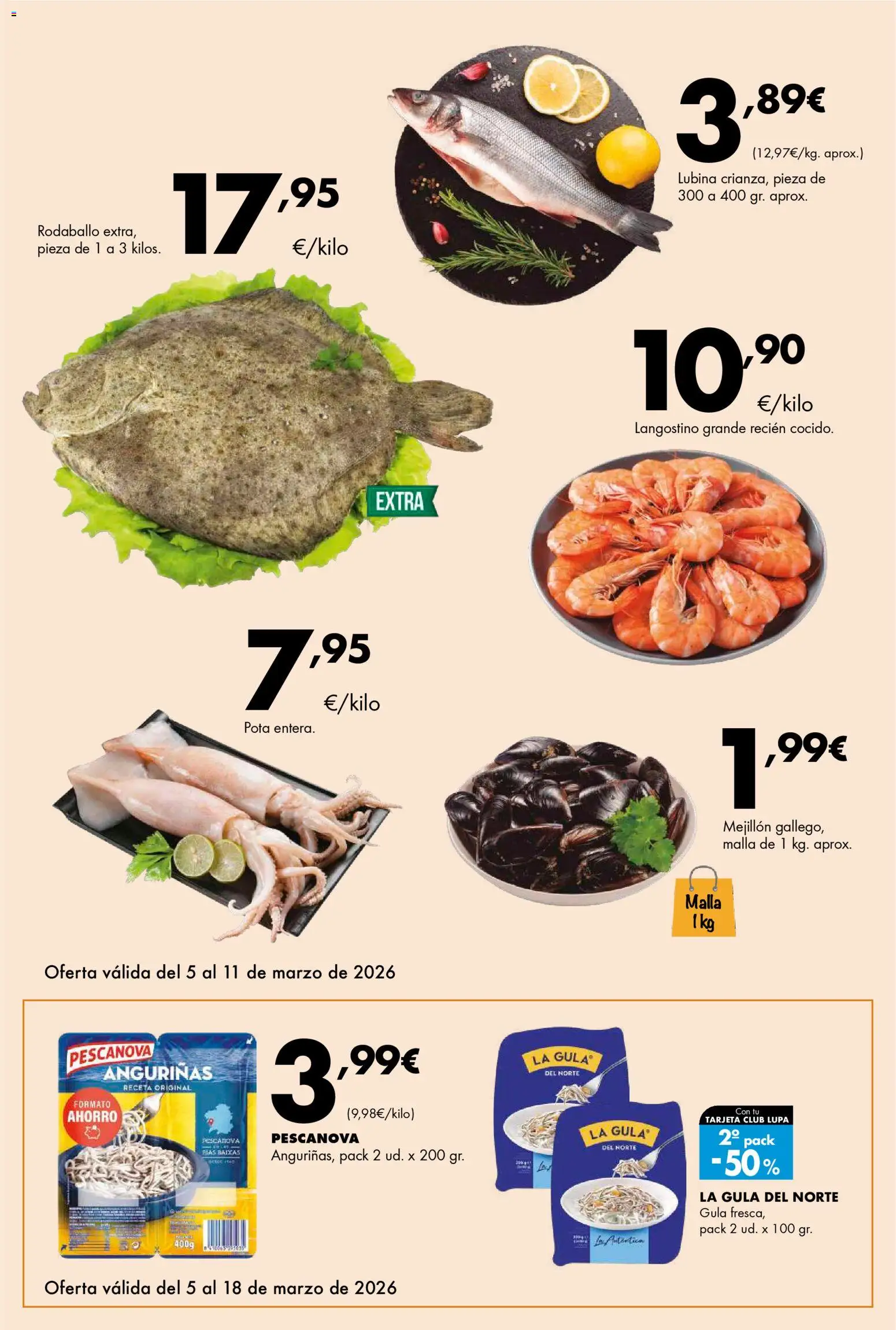 Lupa Supermercados folleto │ válido desde el 05.03.2026 | Página: 7 | Productos: Langostino