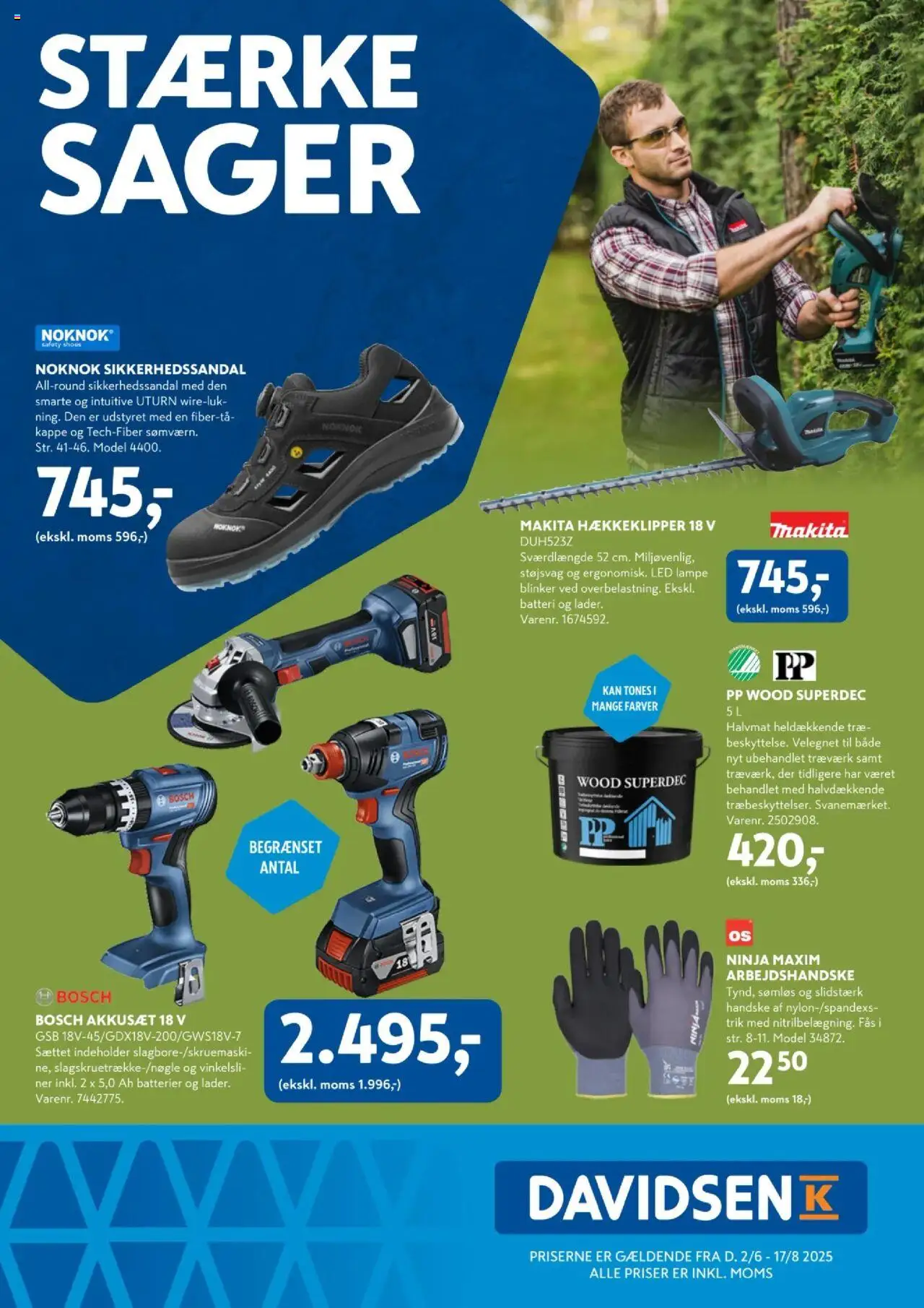 Davidsen Tilbudsavis gyldig fra 02.06.2025 | Side: 1 | Produkter: Batterier, Lampe, Batteri