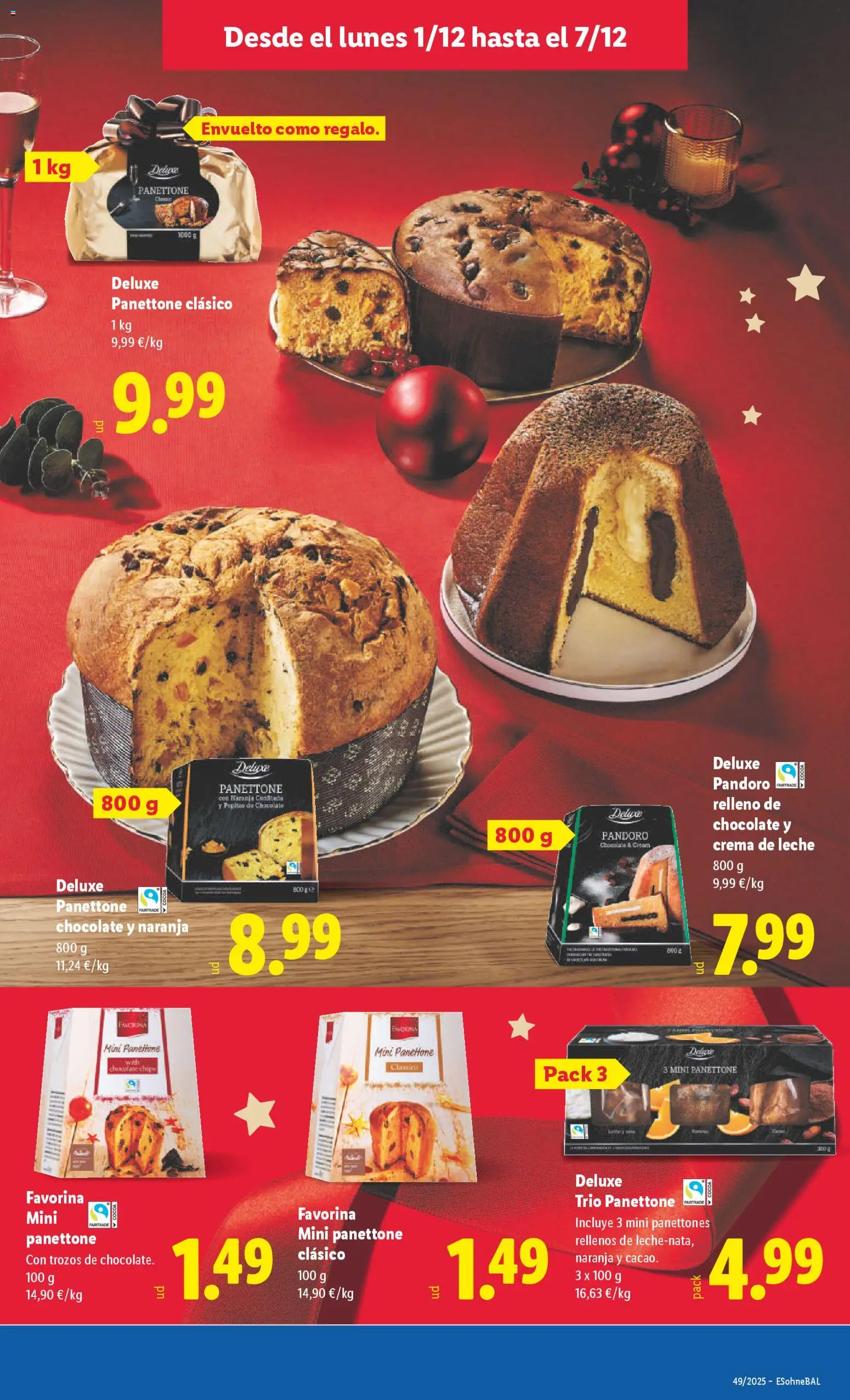 Lidl folleto │ válido desde el 01.12.2025 | Página: 21 | Productos: Leche, Chocolate, Crema