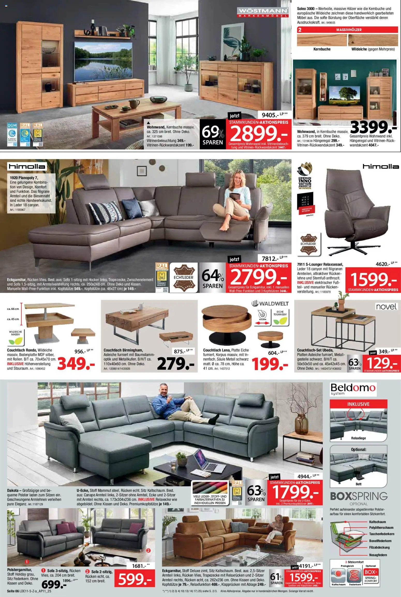 Zurbrüggen - Black Friday – gültig ab 21.11.2025 | Seite: 6 | Produkte: Hocker, Wohnwand, Sofa, Box
