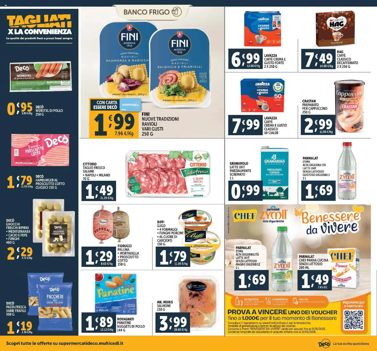 Volantino Decò del 28.10.2025 | Pagina: 10 | Prodotti: Crema, Panna, Friarielli, Paccheri