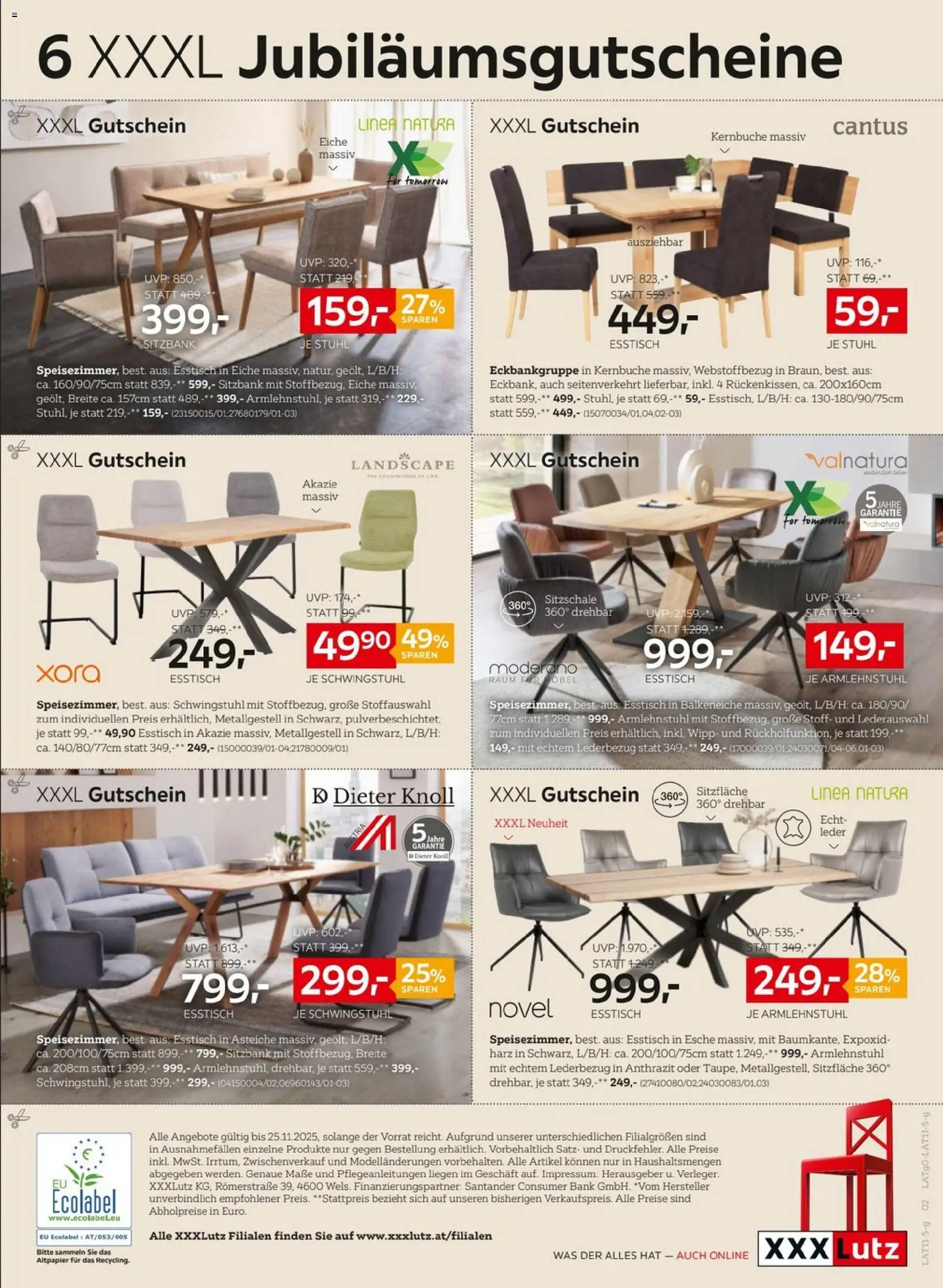 XXXLutz Speisezimmer gültig ab 11.11.2025 | Seite: 2 | Produkte: Stuhl