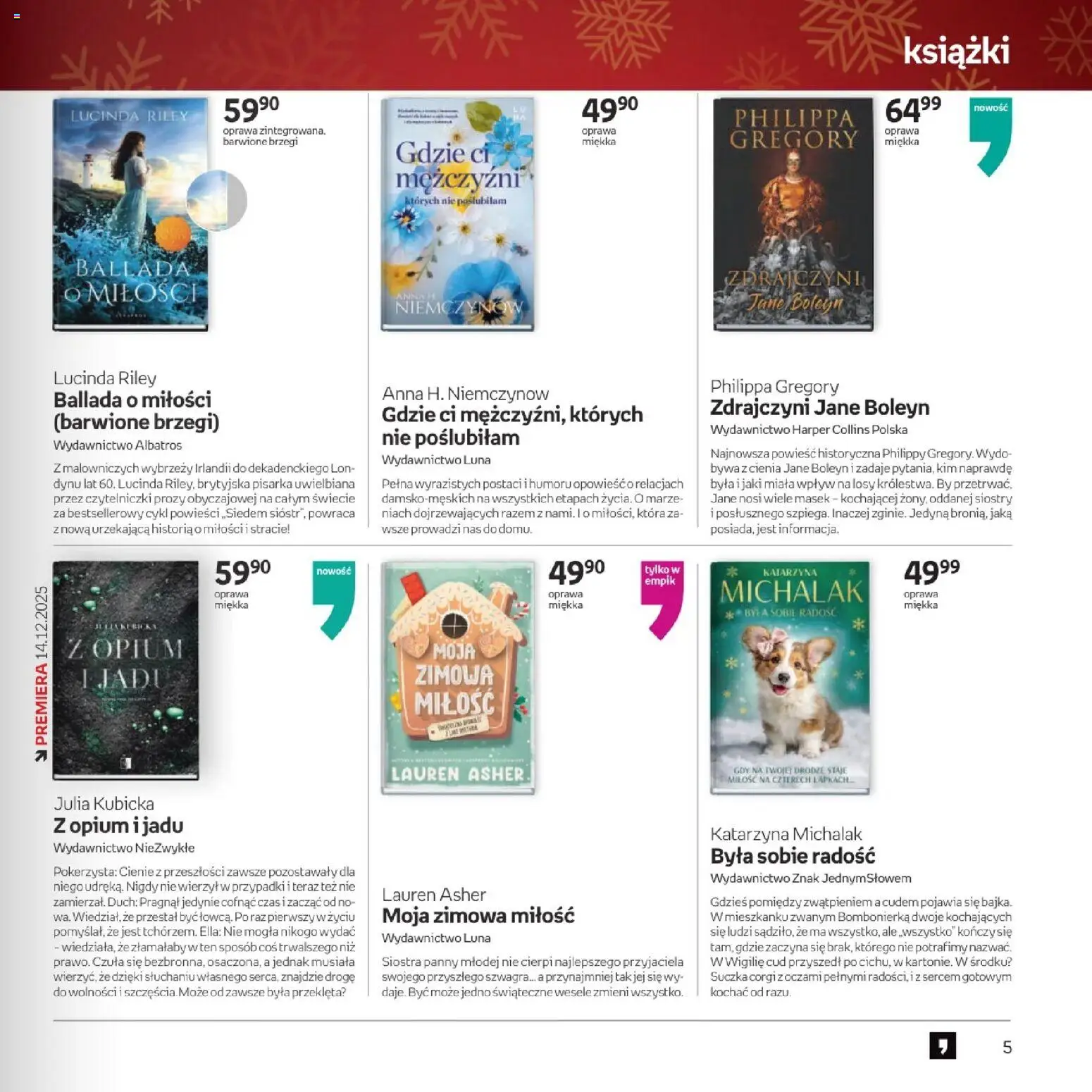 Empik promocje - Witaj w klubie znajdujących trafione prezenty dla każdego od 10.12.2025 | Strona: 5 | Produkty: Bombonierka, Książki