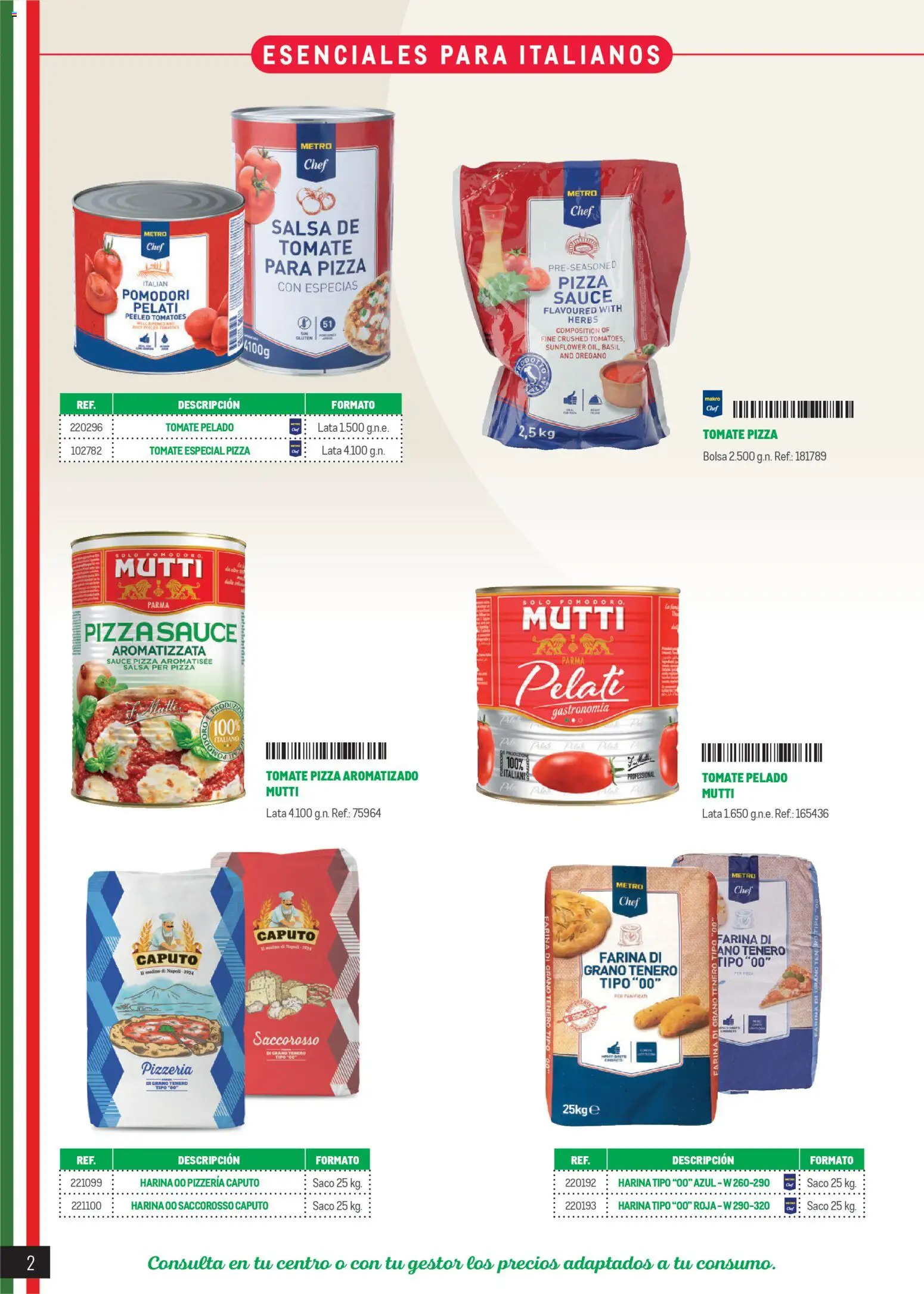 Makro Restaurantes italianos Canarias │ válido desde el 27.03.2026 | Página: 2 | Productos: Pizza, Bolsa