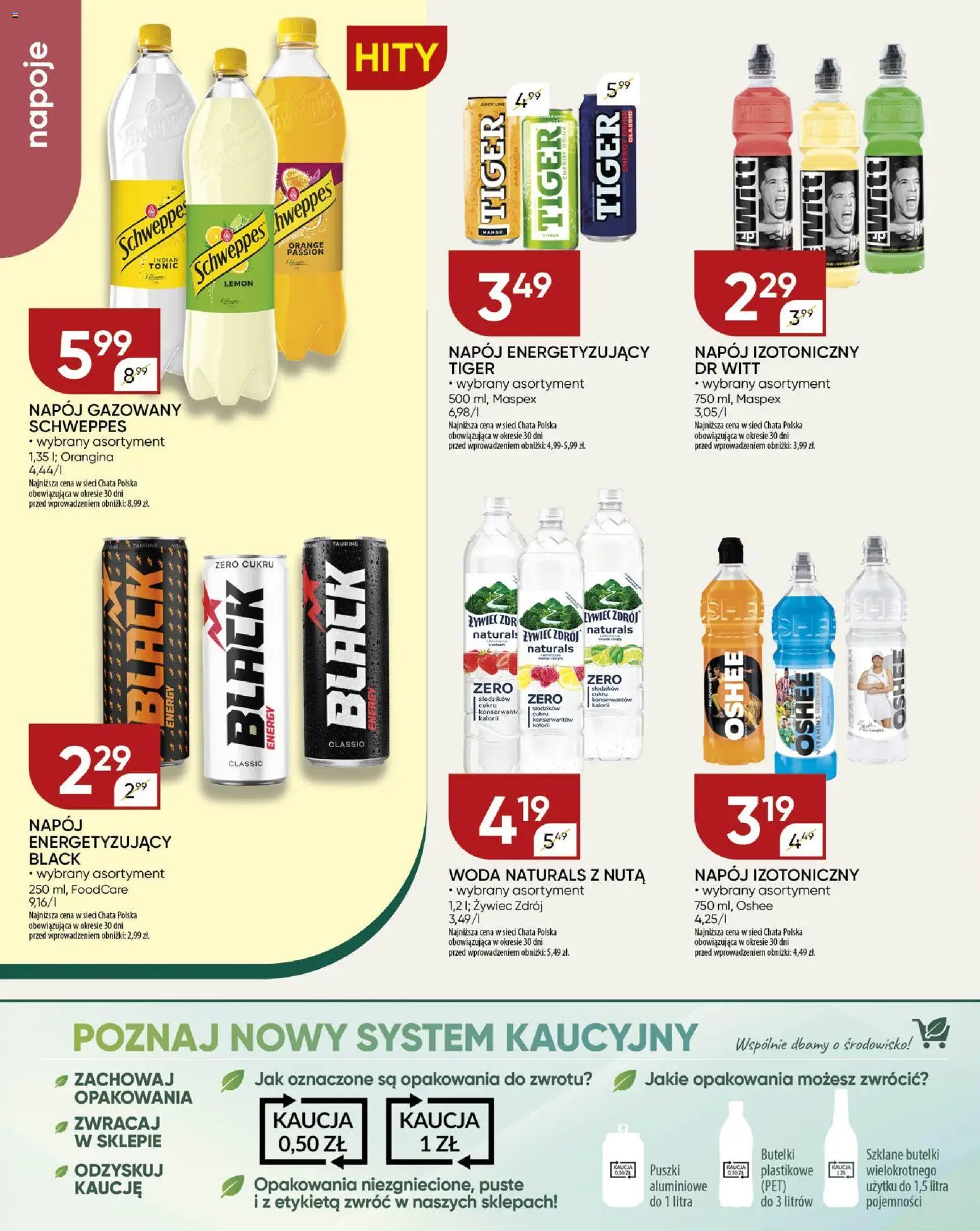 Chata Polska Gazetka od 23.10.2025 | Strona: 16 | Produkty: Napoje, Woda
