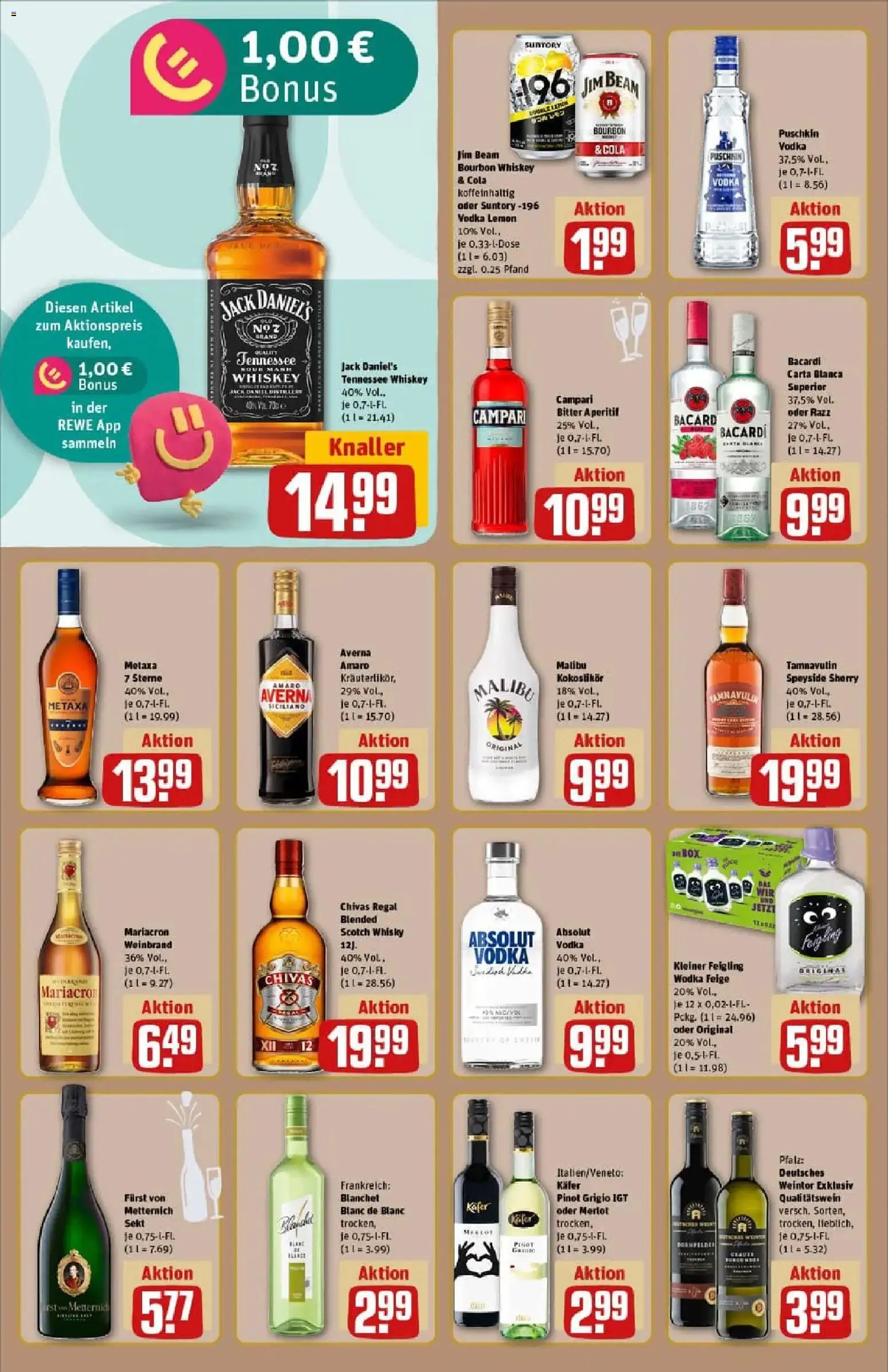 Rewe prospekt Osterholz-Scharmbeck	 – gültig ab 22.12.2025 | Seite: 18 | Produkte: Sekt, Bourbon, Wodka, Whiskey